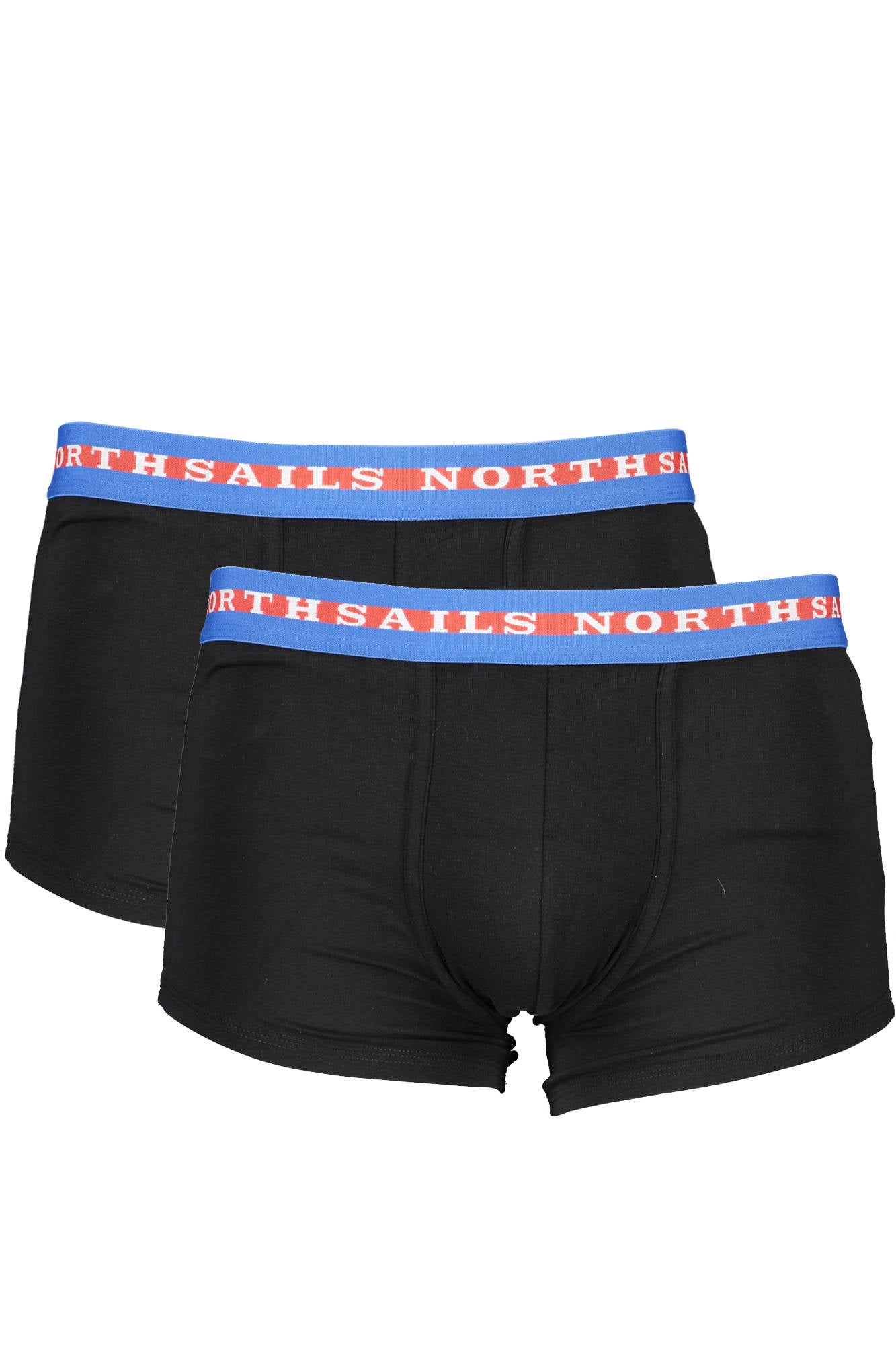 NS01UTR04_NERO_BLACK – Hochwertige Herren Boxershorts Schwarz im Doppelpack mit Logo-Bund – Größe: S, 2XL – Farbe: Nero