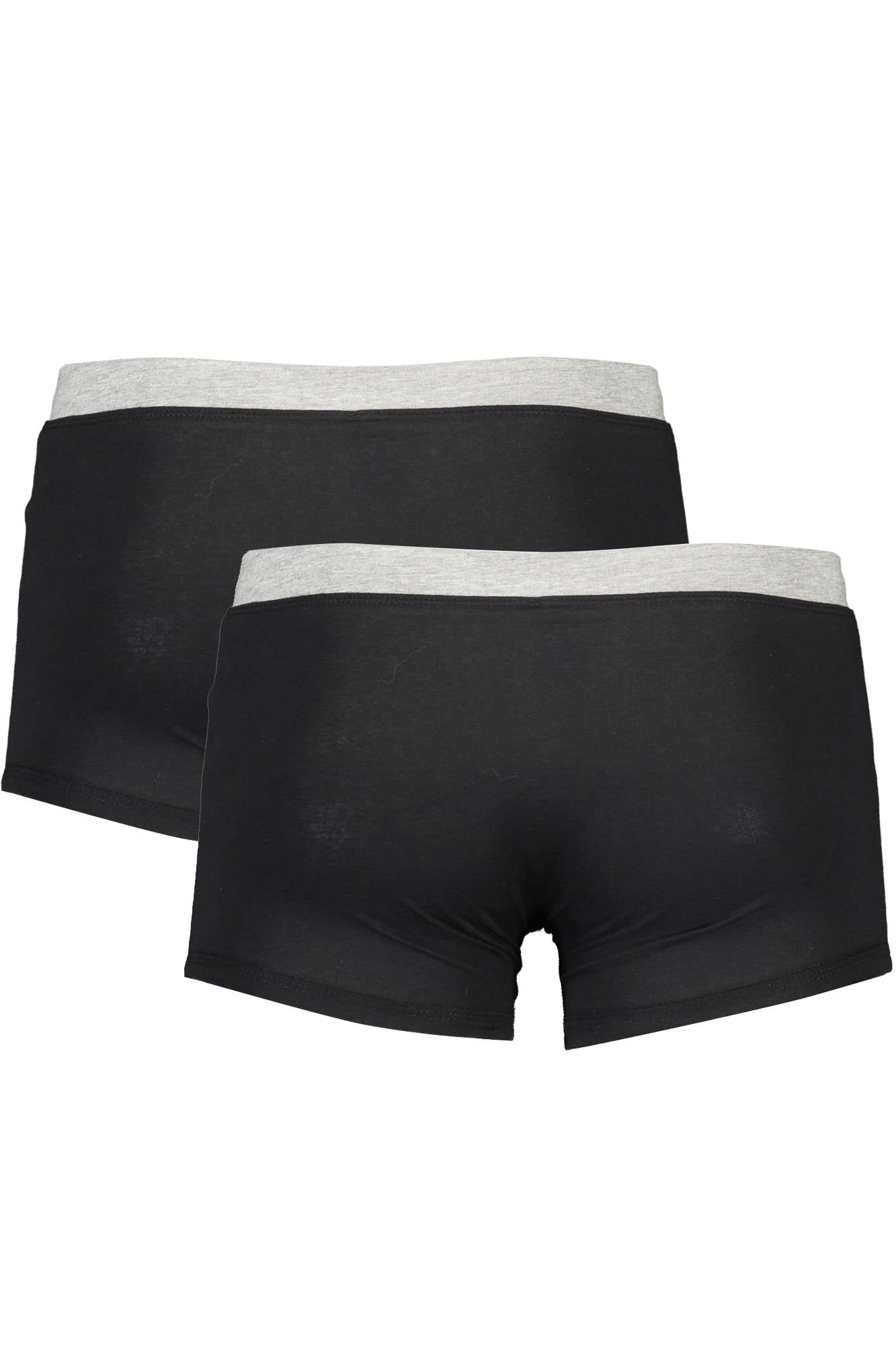 NS01UTR02_NERO_BLACK – Herren Boxershorts Schwarz: 2er-Pack mit Kontrastbund & Logo – Größe: S, 2XL, M, XL – Farbe: Nero