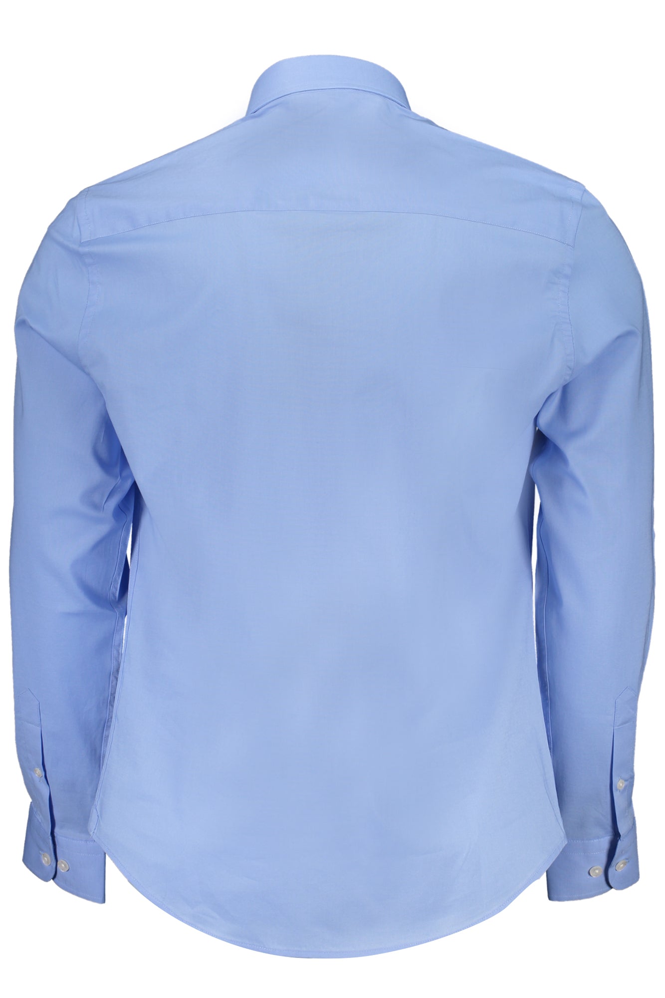664306000_AZ0757 – Herrenhemd Blau, Regular Fit, Bio-Baumwolle, Italienischer Kragen – Größe: S, M, L, 2XL, XL – Farbe: Azzurro