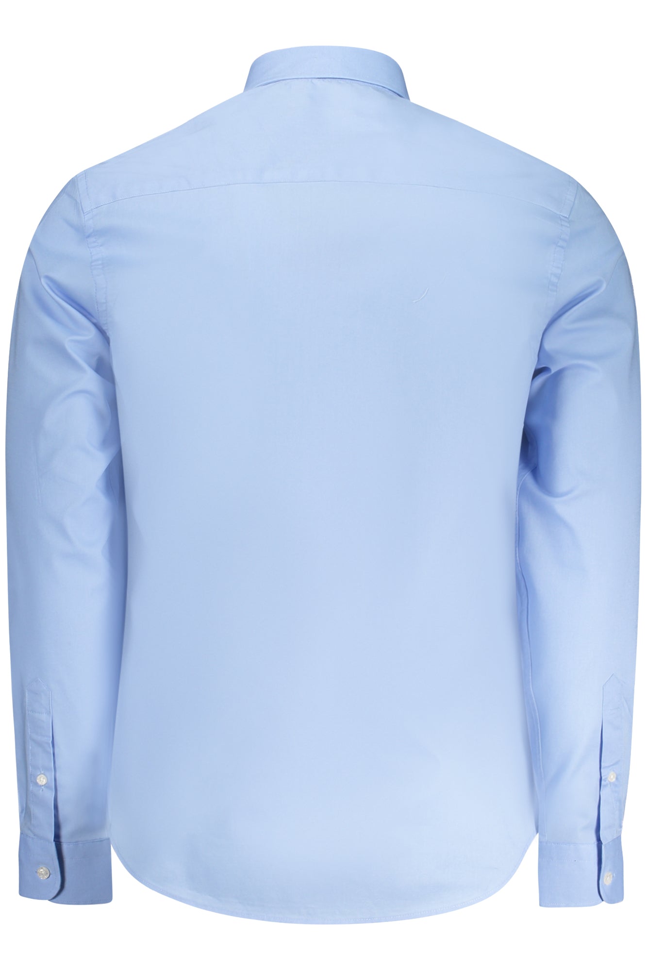 664373000_AZ0757 – Herren Langarmhemd Blau mit Stickerei & Italienischem Kragen – Größe: S, M, L, XL, 3XL, 2XL – Farbe: Azzurro