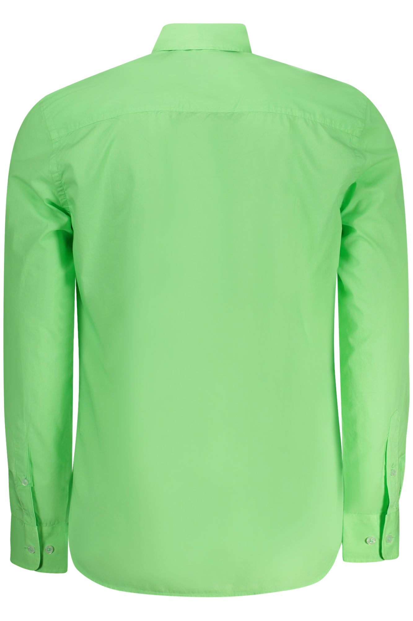 664387000_VE0425 – Grünes Herren Langarmhemd mit Button-Down-Kragen und Logo – Größe: S, M, L, XL, 2XL – Farbe: Verde