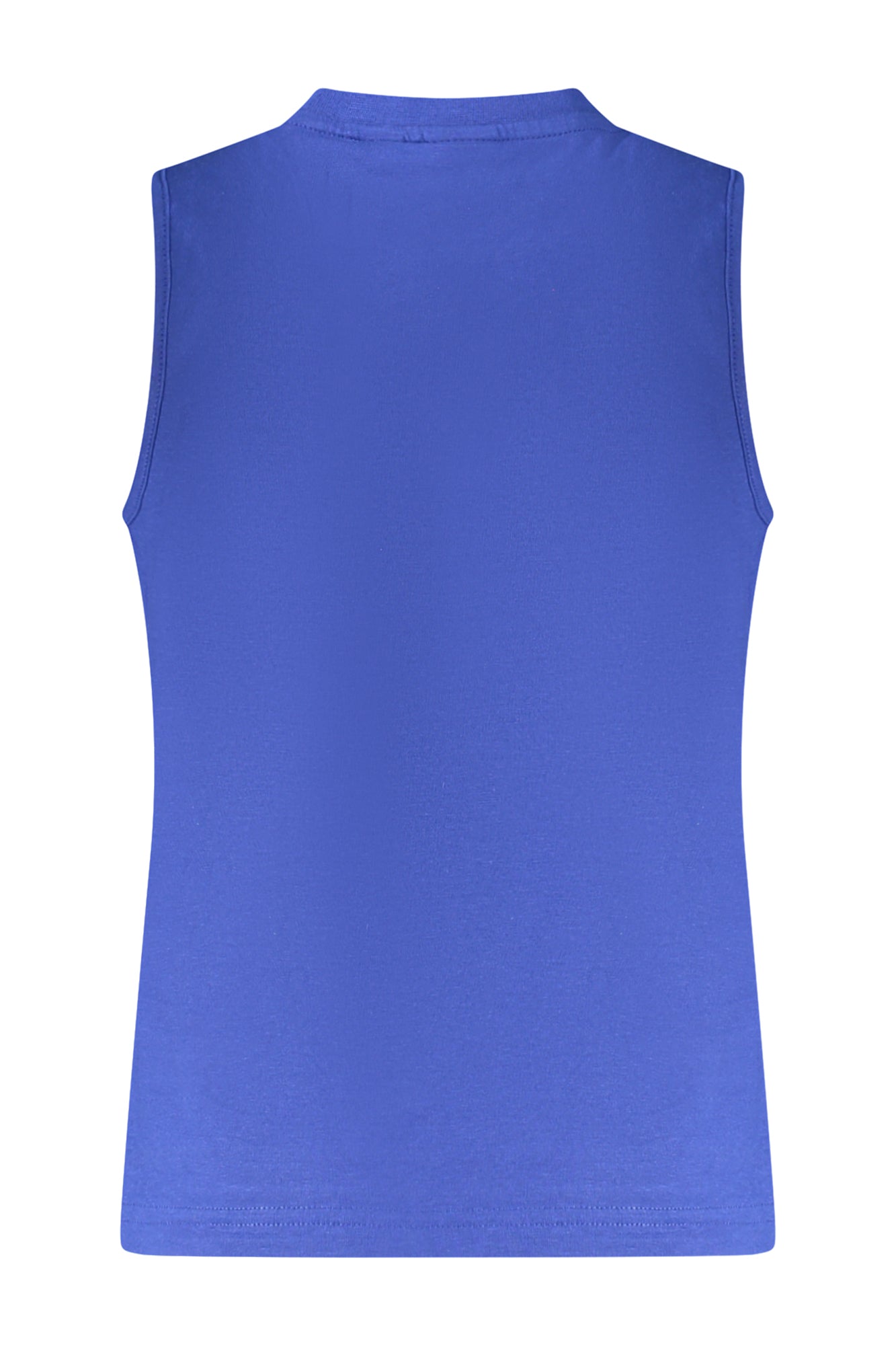 795214000_BL0780 – Blaues Kinder-Tanktop mit Rundhals und stylischem Logo-Aufdruck – Größe: 6A, 12A, 14A, 8A, 10A – Farbe: Blu