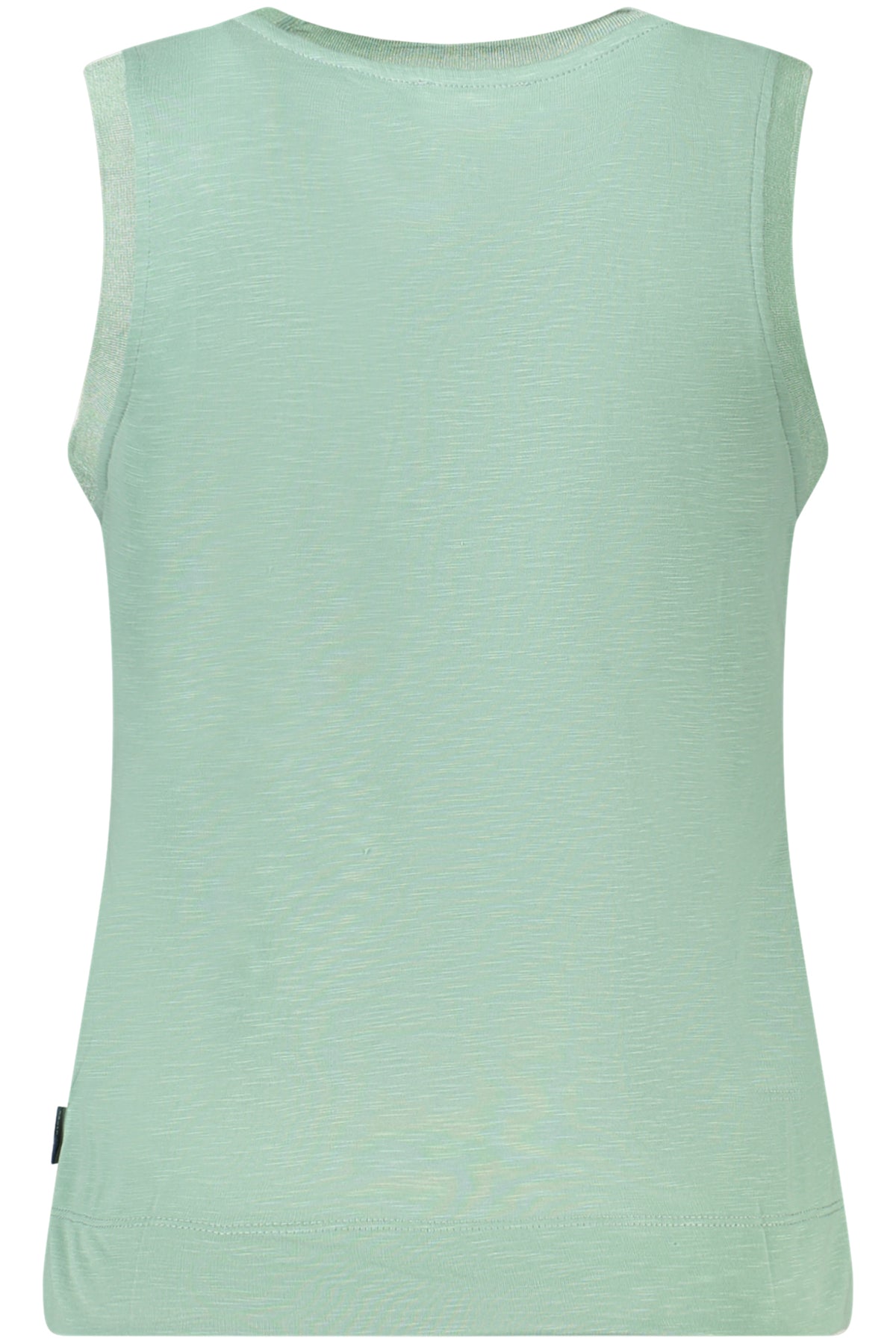 093514000_VE0418 – Grünes Damen-Top mit breiten Trägern & auffälligen Kontrastdetails – Größe: XS, S, M, L, XL – Farbe: Verde