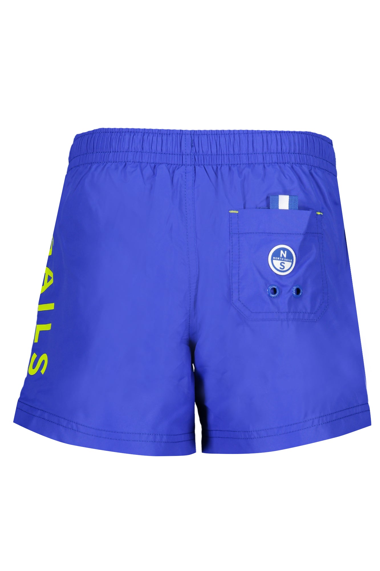 777565000_BL0831 – Kinder Badeshorts Blau - Bio-Baumwolle, Elastikbund, Praktische Taschen – Größe: 8A, 12A, 10A, 6A – Farbe: Blu