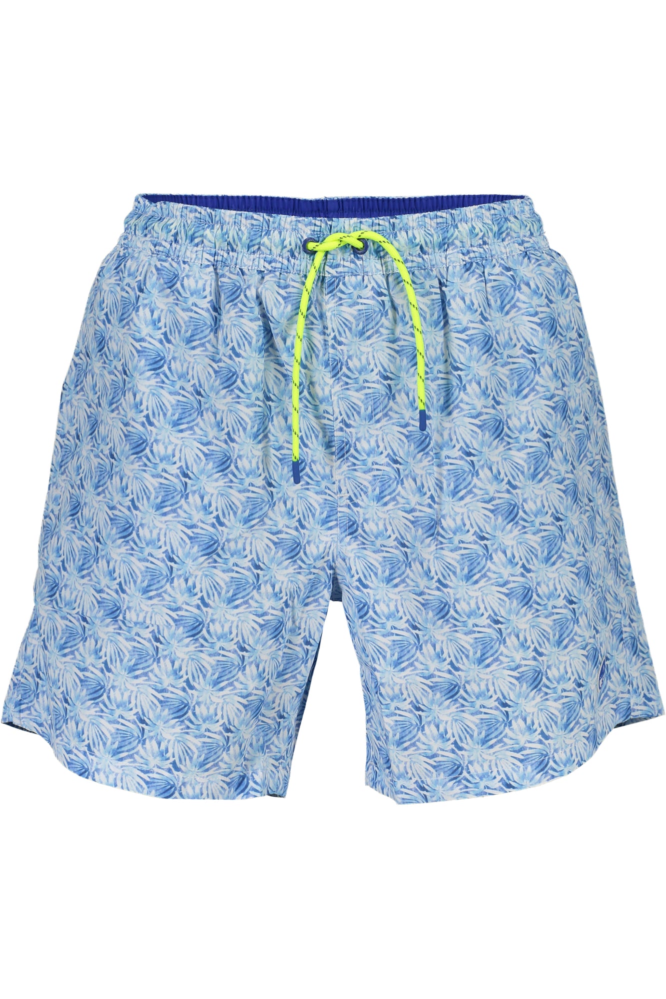 673720000_AZC040 – Herren Badeshorts Blau mit Muster, Nachhaltig aus Bio-Baumwolle – Größe: S, M, L, XL, 2XL – Farbe: Azzurro