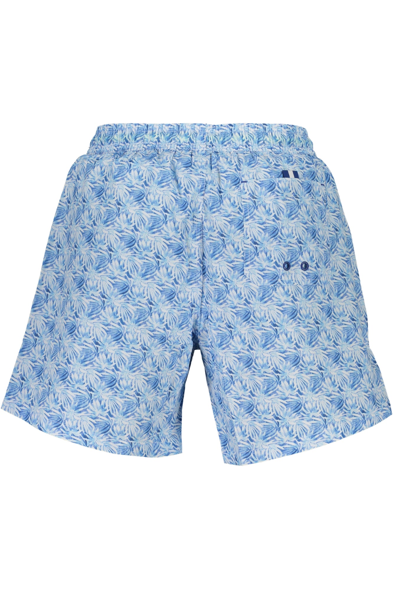 673720000_AZC040 – Herren Badeshorts Blau mit Muster, Nachhaltig aus Bio-Baumwolle – Größe: S, M, L, XL, 2XL – Farbe: Azzurro