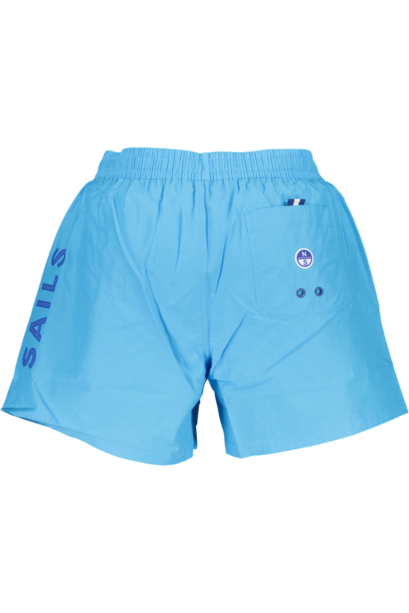 673714000_AZ0744 – Blaue Herren Badeshorts aus Bio-Baumwolle mit Taschen & Kordelzug – Größe: S, M, L, XL, 2XL – Farbe: Azzurro