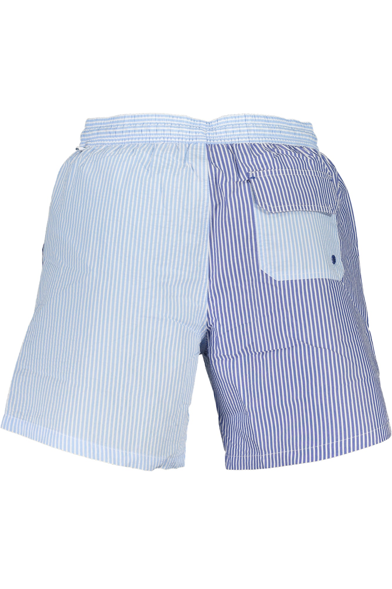673722000_AZC002 – Herren-Badeboxer Blau: Gestreift, Bio-Baumwolle, Praktische Details – Größe: S, M, L, XL – Farbe: Azzurro