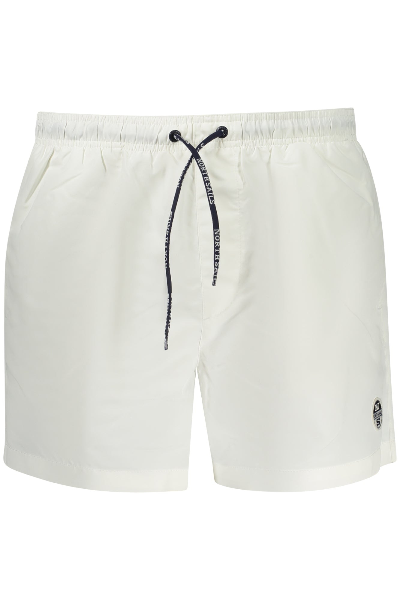 975009000_BI0101 – Weiße Herren-Badeshorts mit elastischem Bund und Kordelzug – Größe: S, M, L, XL, 2XL, 3XL – Farbe: Bianco