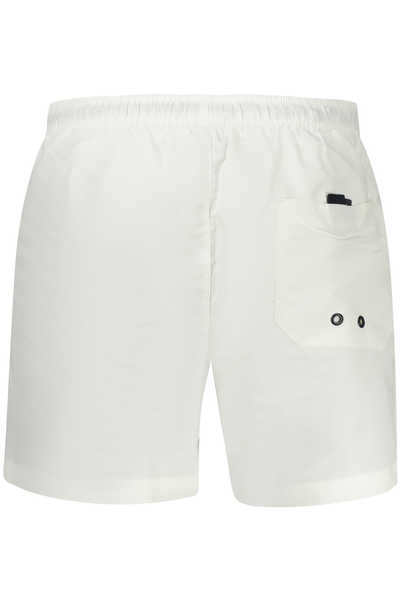 975009000_BI0101 – Weiße Herren-Badeshorts mit elastischem Bund und Kordelzug – Größe: S, M, L, XL, 2XL, 3XL – Farbe: Bianco