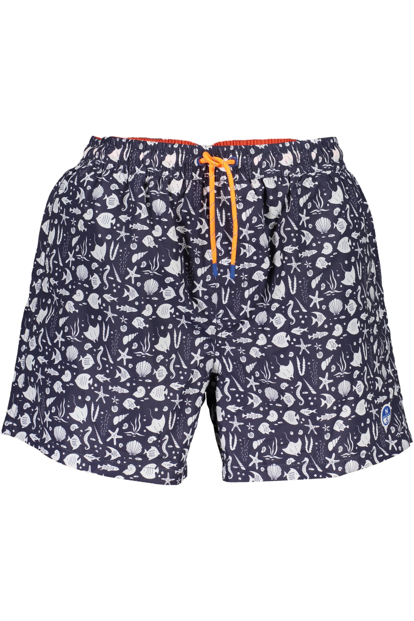 673720000_BLC015 – Herren-Badeboxer Blau mit Muster, Bio-Baumwolle, komfortabel, 36 cm – Größe: S, M, L, XL, 2XL – Farbe: Blu