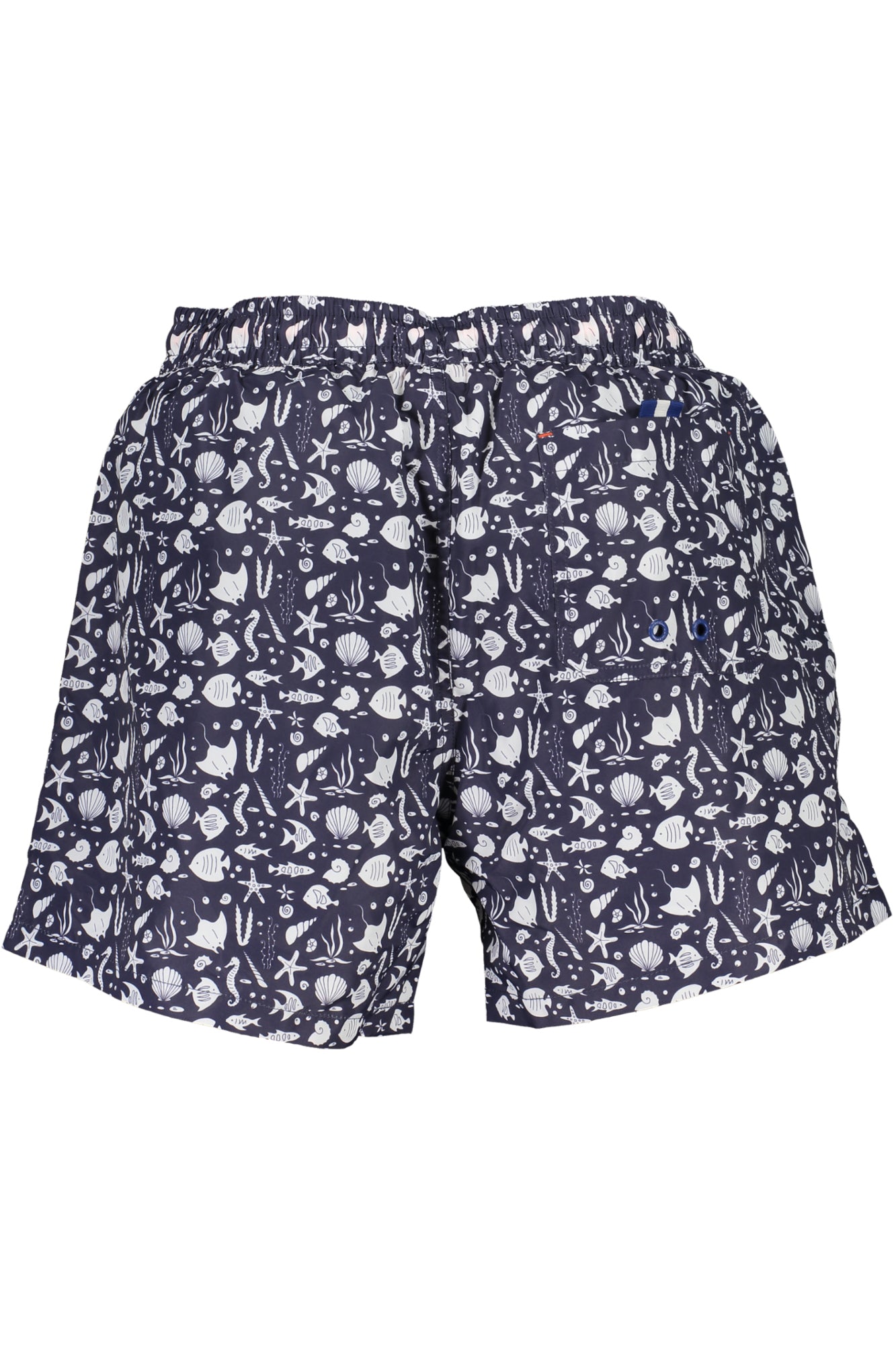 673720000_BLC015 – Herren-Badeboxer Blau mit Muster, Bio-Baumwolle, komfortabel, 36 cm – Größe: S, M, L, XL, 2XL – Farbe: Blu