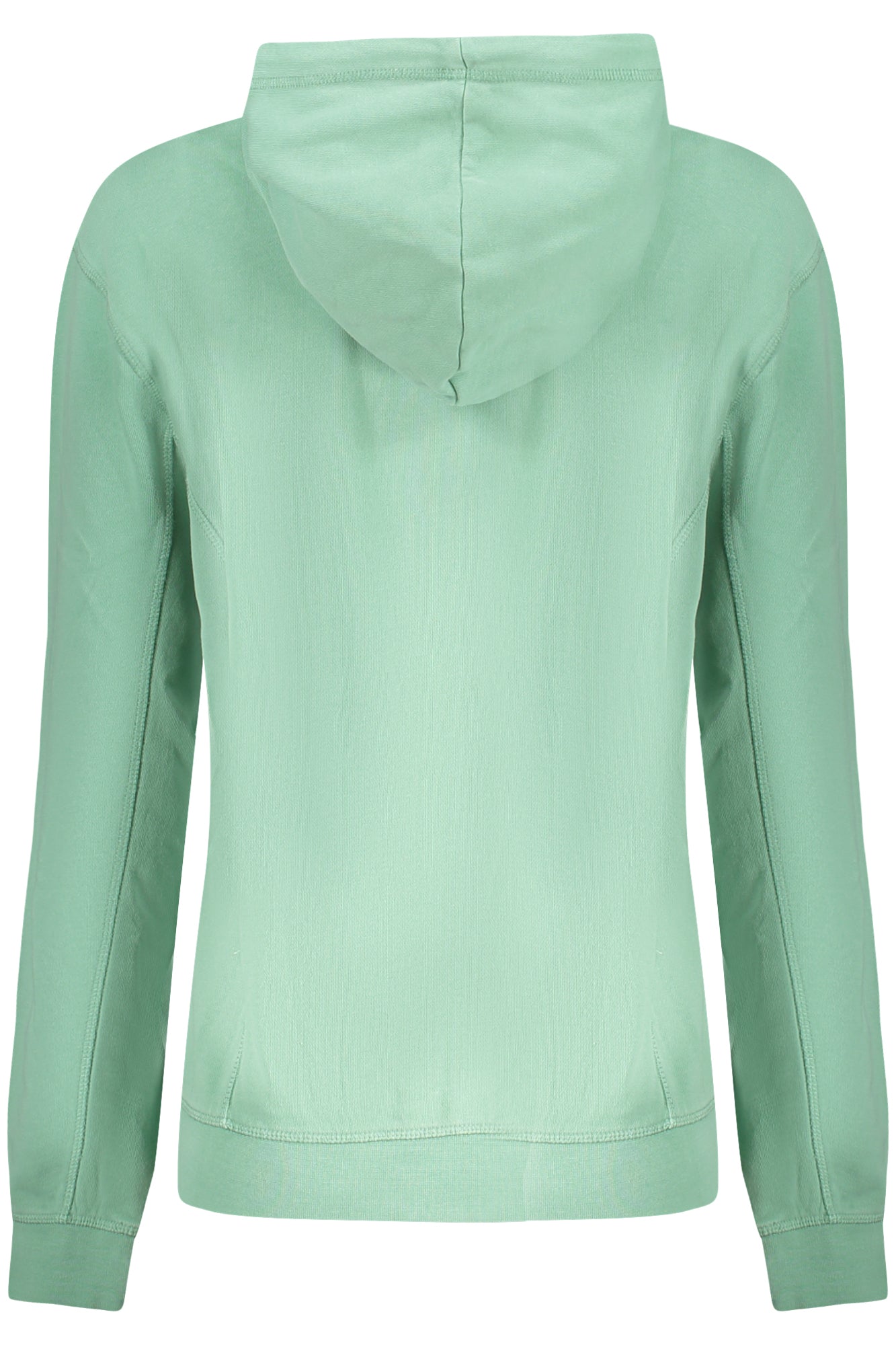091175000_VE0418 – Damen Sweatshirt mit Reißverschluss - Grüner Kapuzenpullover mit Taschen – Größe: XS, S, M, L, XL – Farbe: Verde