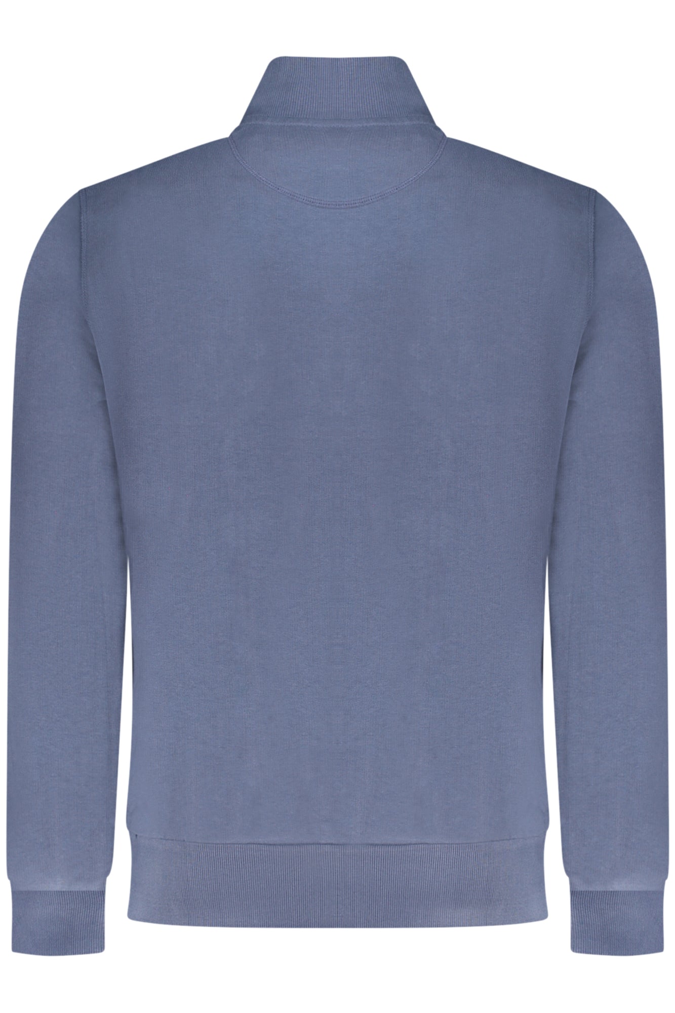 993037000_BL0772 – Herren-Sweatshirt Blau mit Reißverschluss & Logo-Applikation – Größe: S, M, L, XL, 2XL, 3XL – Farbe: Blu