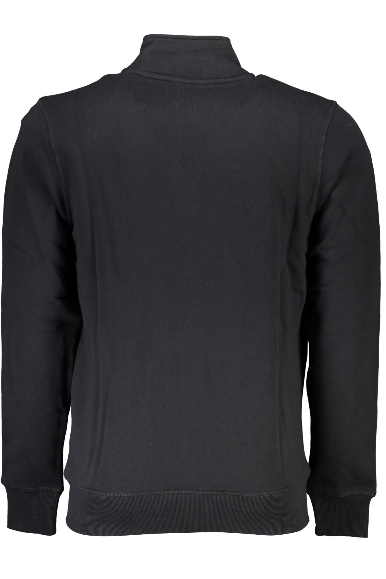691159000_NE0999 – Herren-Sweatshirt Schwarz mit Reißverschluss aus recycelten Fasern – Größe: S, M, L, XL, 2XL, 3XL – Farbe: Nero