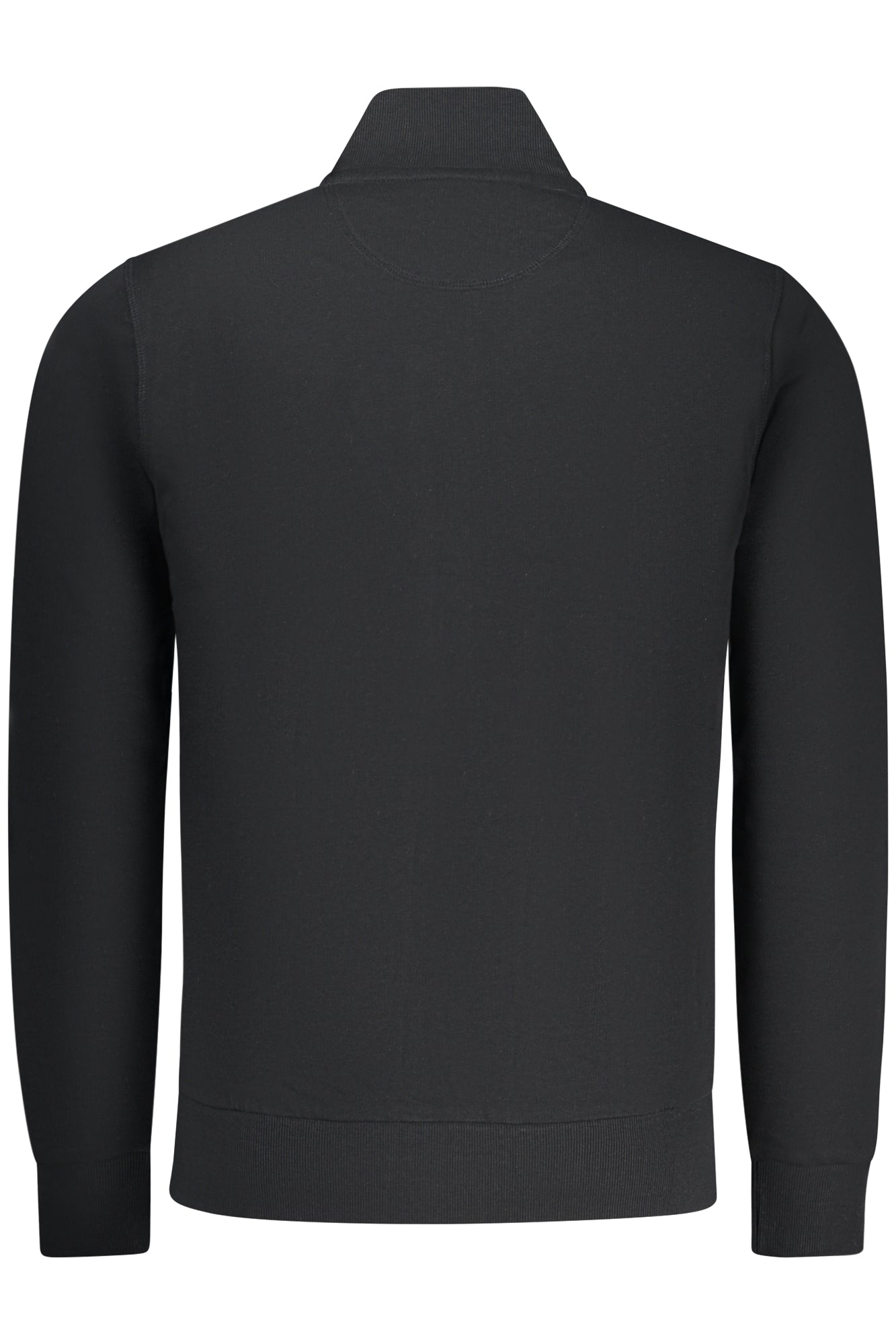 993037000_NE0999 – Schwarzes Herren-Sweatshirt mit Reißverschluss und Applikation – Größe: S, M, L, XL, 2XL, 3XL – Farbe: Nero