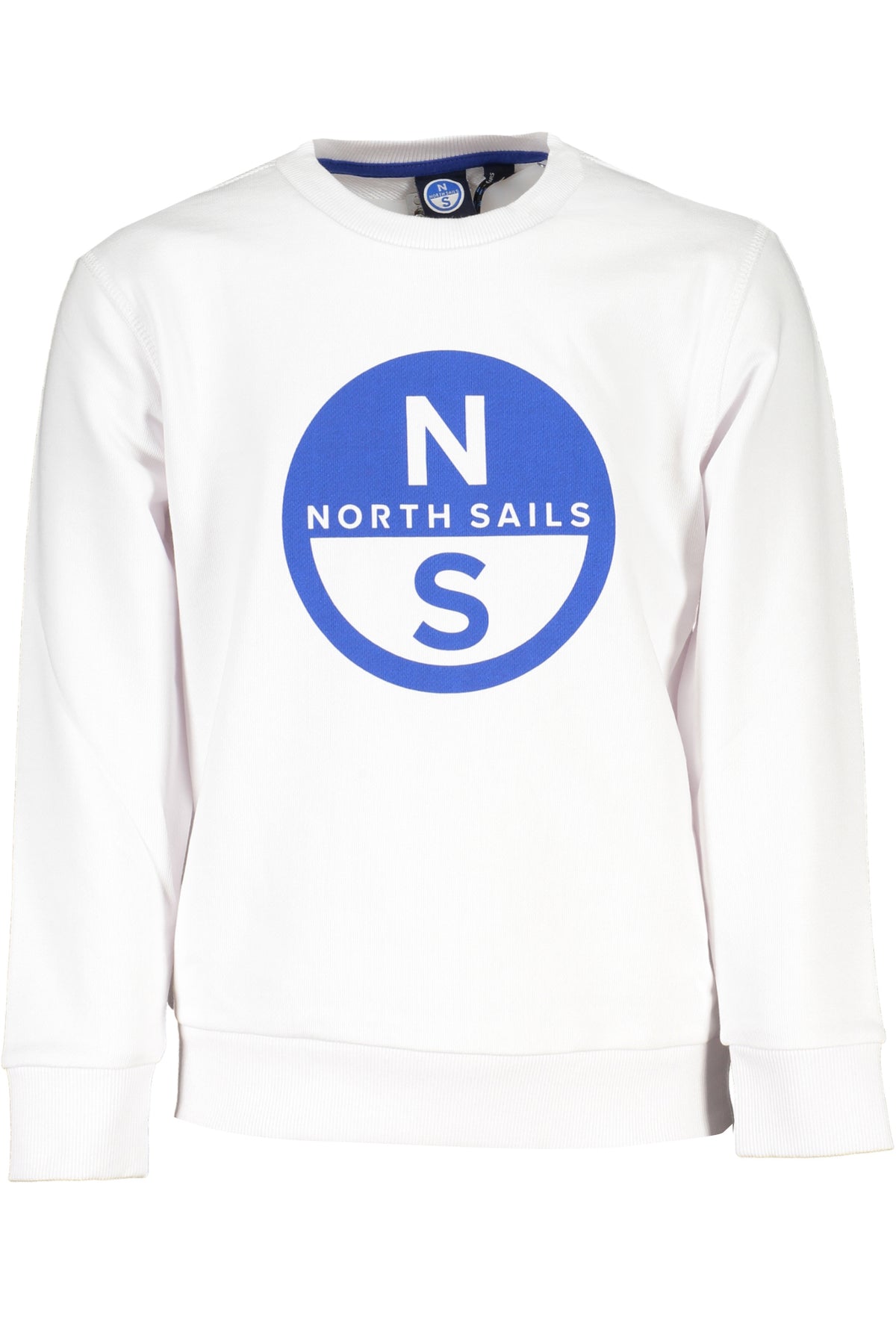 794446000_BI0101 – Nachhaltiges Kinder-Sweatshirt aus Bio-Baumwolle - Weiß, Rundhals, Print – Größe: 14A, 8A, 12A, 6A, 10A – Farbe: Bianco