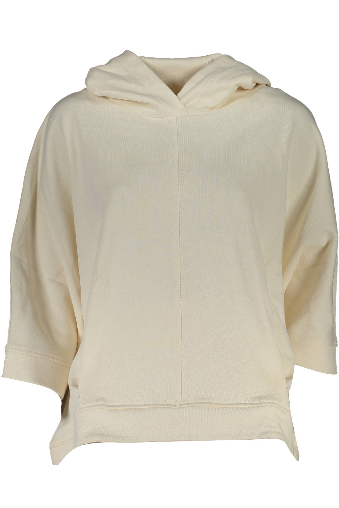 093678-000_BIANCO_0114 – Stilvoller Damen-Hoodie Weiß: Nachhaltig, Komfortabel, 3/4-Ärmel – Größe: XS, S, M, L, XL – Farbe: Bianco