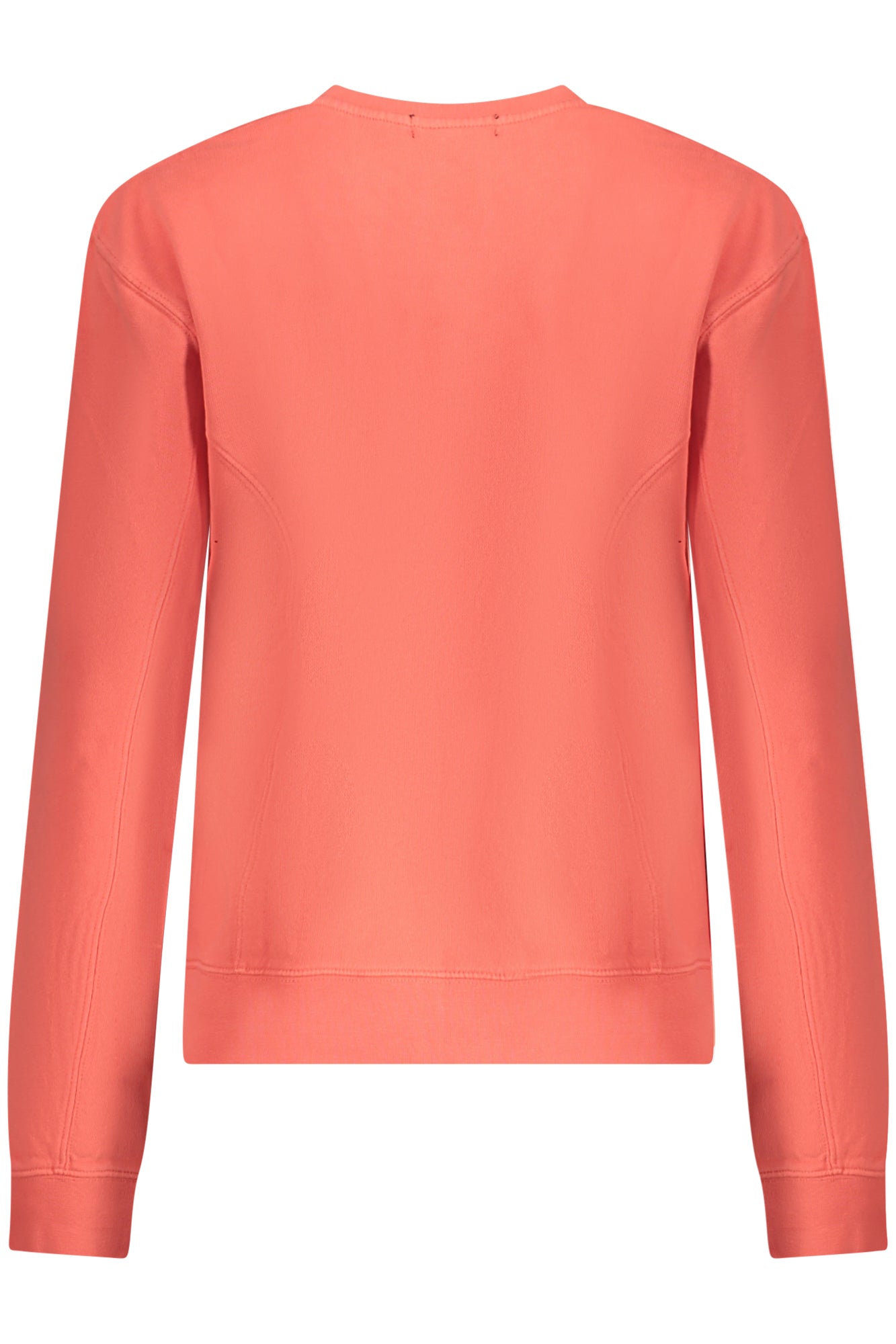 091176000_RS0160 – Rosa Damen-Sweatshirt: Langarm, Rundhals, Aufgeraut, Mit Logodruck – Größe: S, M, L, XL – Farbe: Rosa