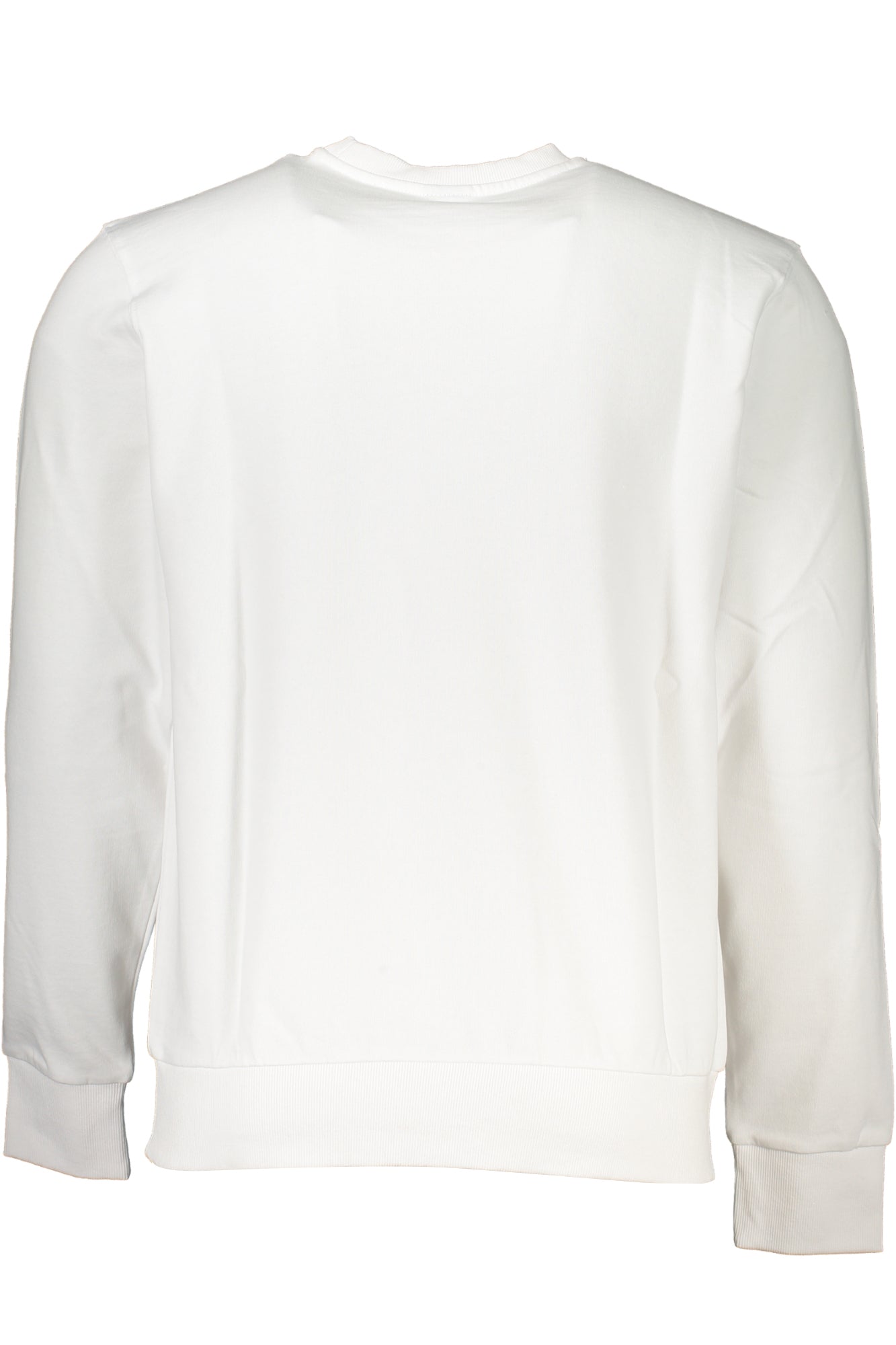 902730000_BI0101 – Weißes Herren-Sweatshirt mit Rundhals und Logo-Applikation – Größe: S, M, L, XL, 2XL, 3XL – Farbe: Bianco