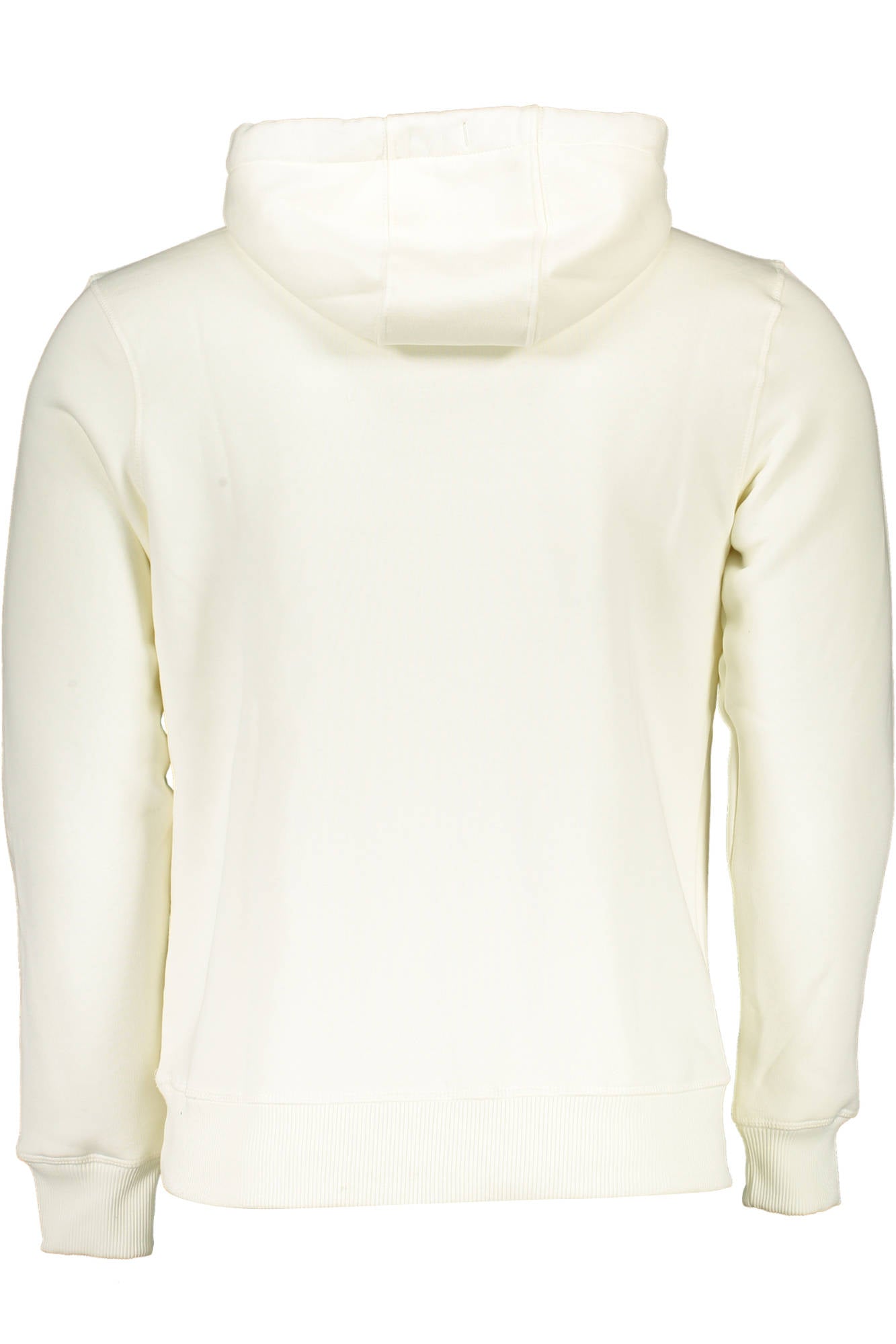902462-000_BIANCO_0105 – Herren-Sweatshirt Weiß – Kapuzenpullover mit Kängurutasche & Druck – Größe: 2XL – Farbe: Bianco