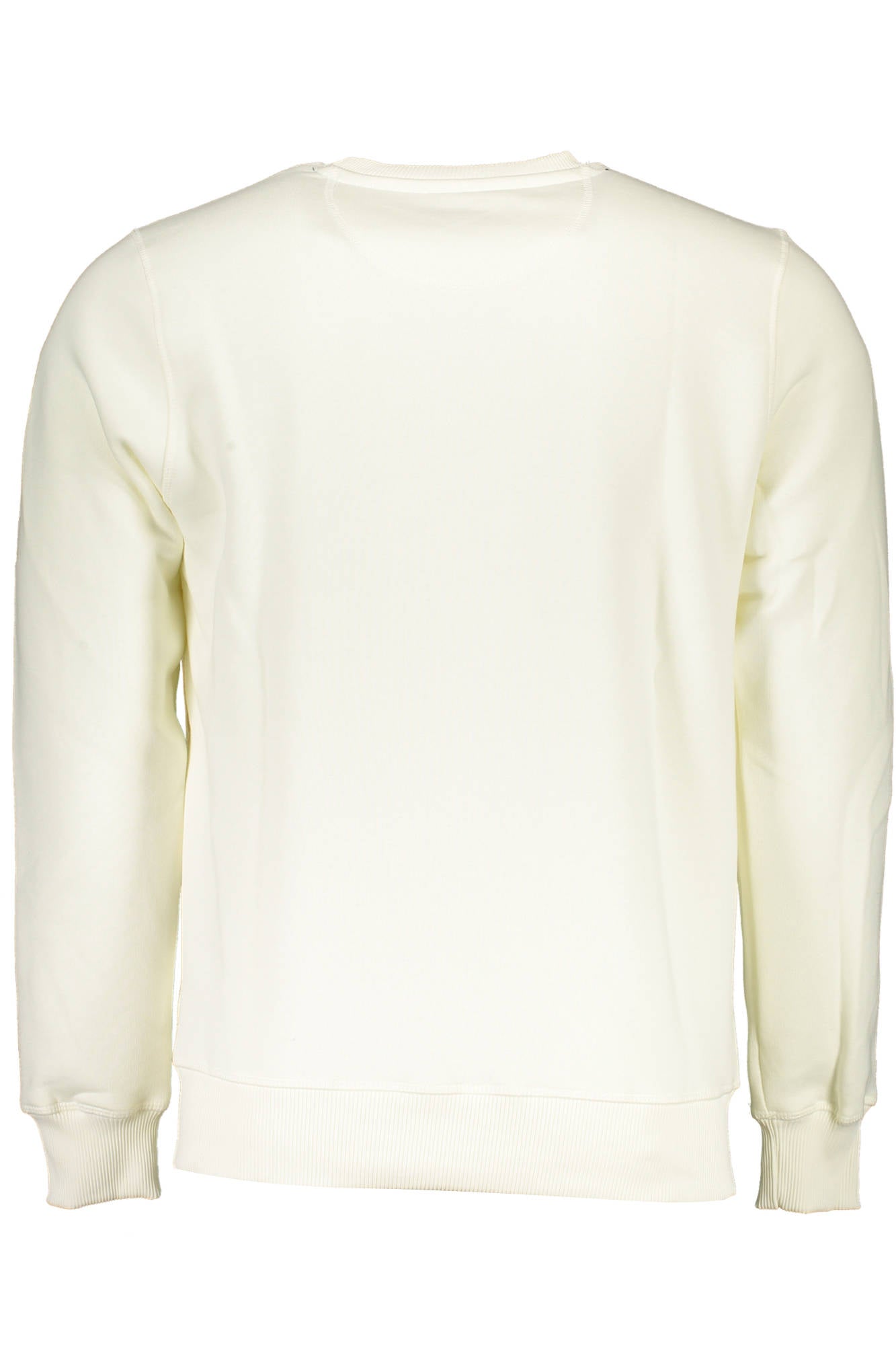 902461-000_BIANCO_0105 – Herren Langarm-Sweatshirt Weiß - Rundhals, Logo & Druck Design – Größe: XL, 2XL – Farbe: Bianco