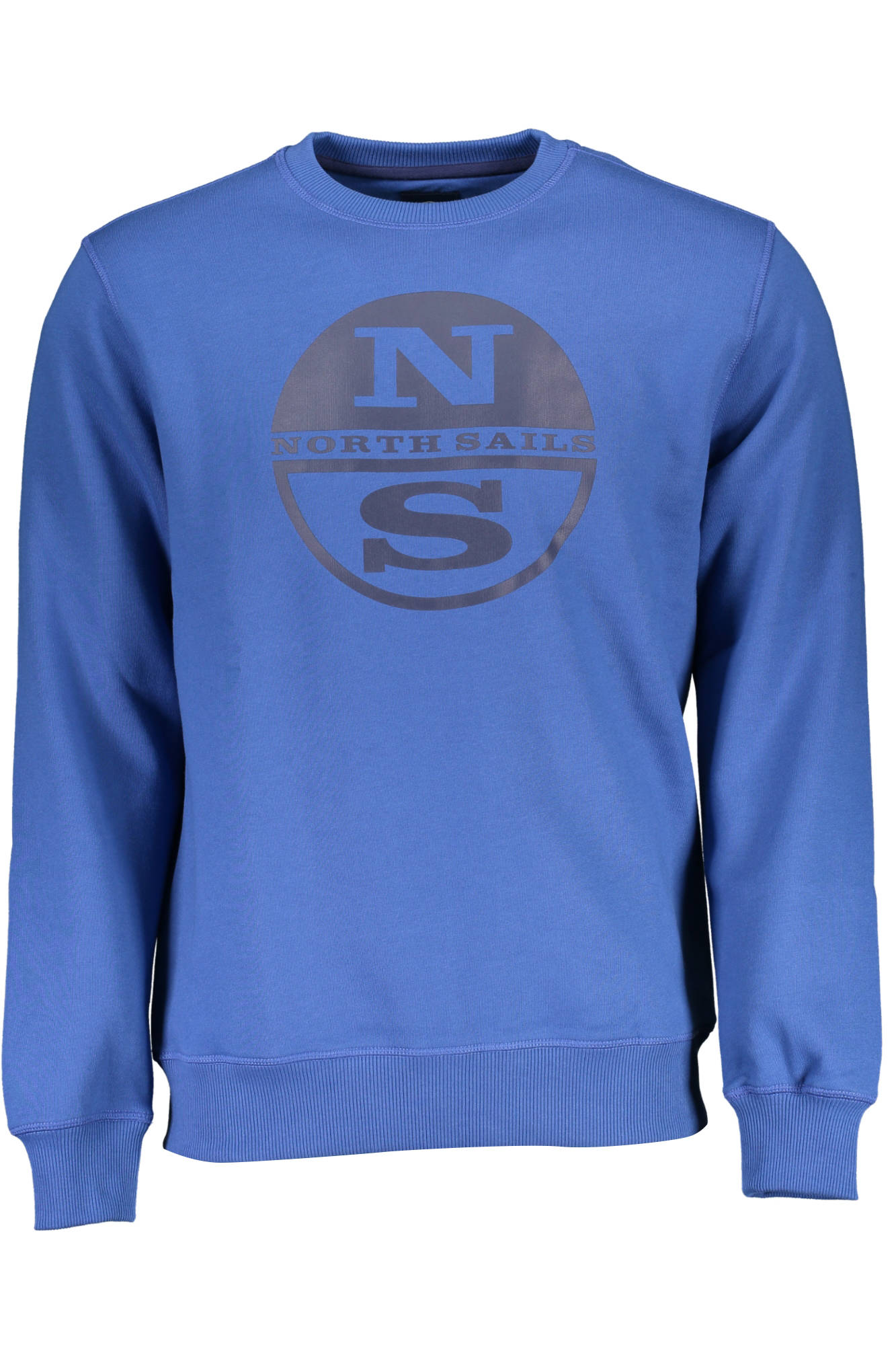 902250-000_BLU_0790 – Herren Sweatshirt Blau - Stilvolles Langarmshirt mit Logo-Druck – Größe: 2XL – Farbe: Blu