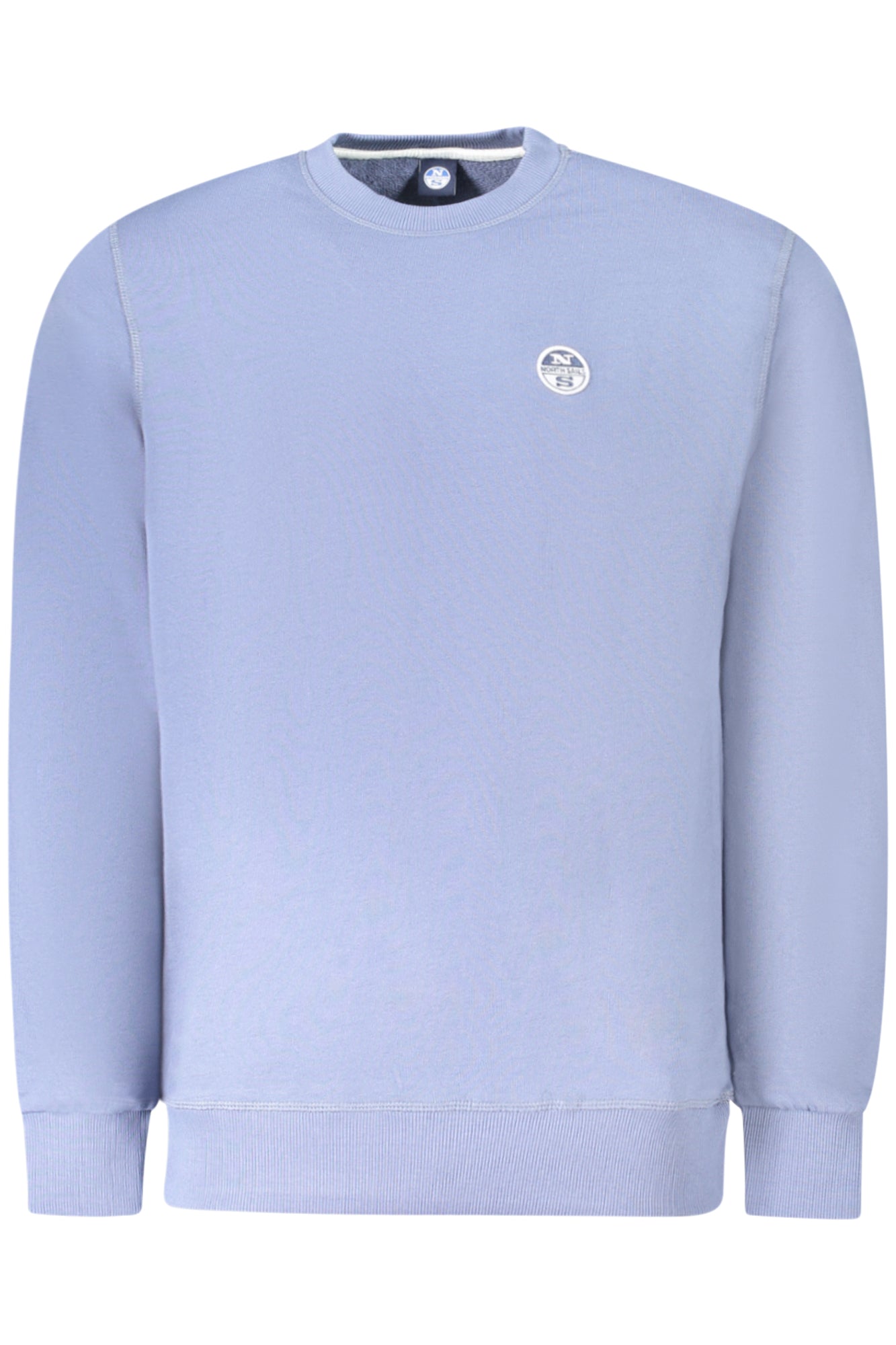 993011000_BL0772 – Blauer Herren Pullover ohne Reißverschluss – Langarm, Rundhals, Logo – Größe: S, M, L, XL, 2XL, 3XL – Farbe: Blu