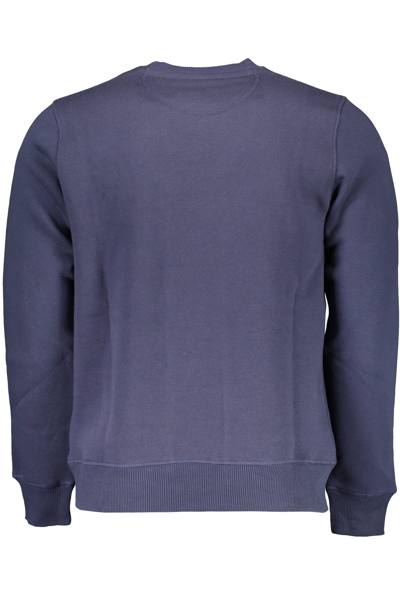 902460-000_BLU_0802 – Herren Langarm-Sweatshirt Blau – Rundhals, Mit Applikation und Logo – Größe: 2XL, 3XL – Farbe: Blu