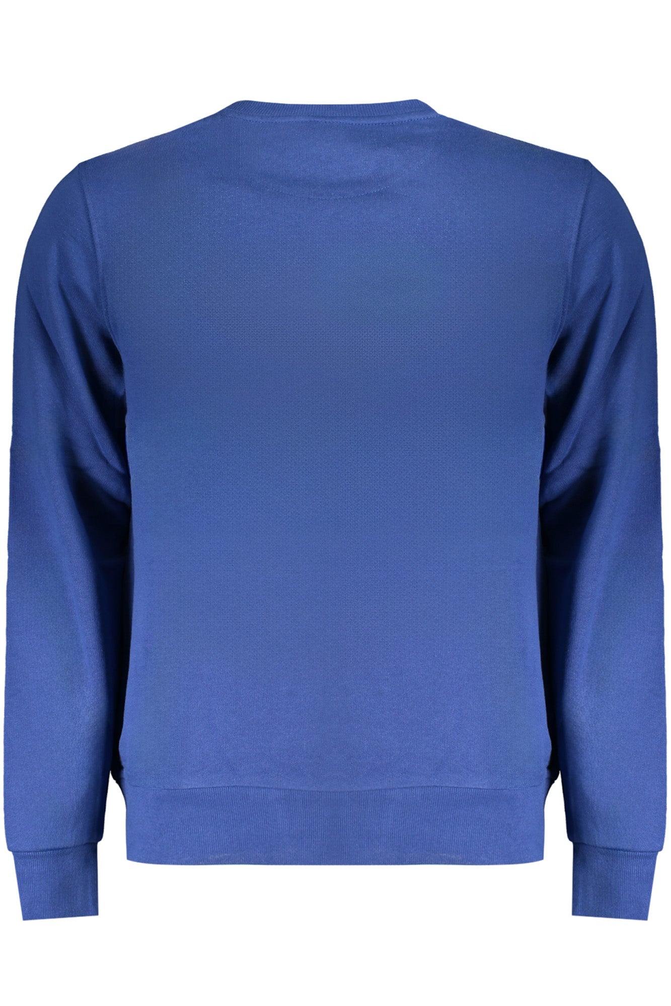 902473000_BL0790 – Blaues Herren Langarm-Sweatshirt ohne Reißverschluss – Angeraut & Bedruckt – Größe: S, M, L, XL, 2XL – Farbe: Blu