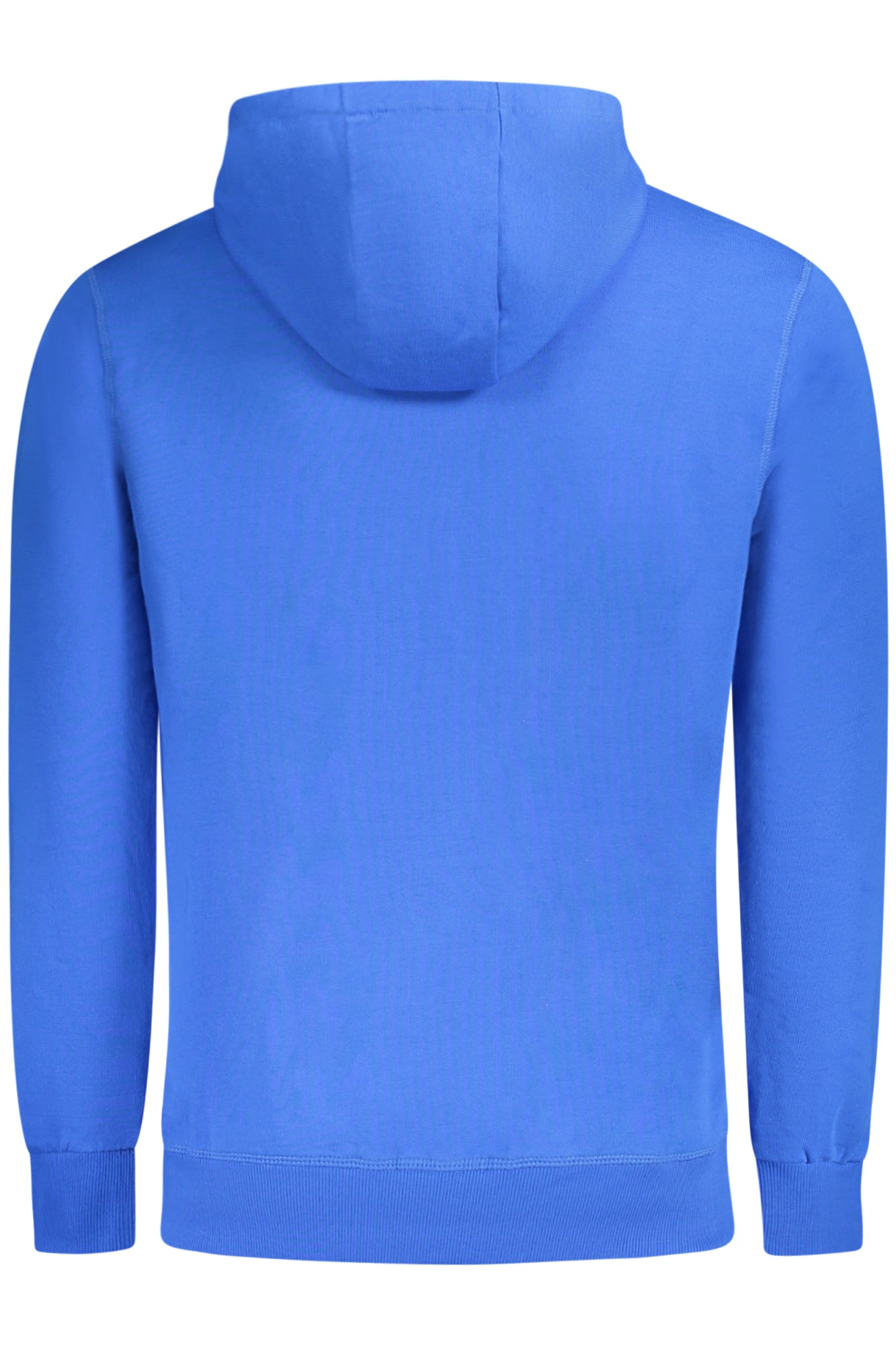 993013000_BL0760 – Herren Kapuzen-Sweatshirt Blau – Langarm & Angeraut mit Aufnäher – Größe: S, M, L, XL, 2XL, 3XL – Farbe: Blu