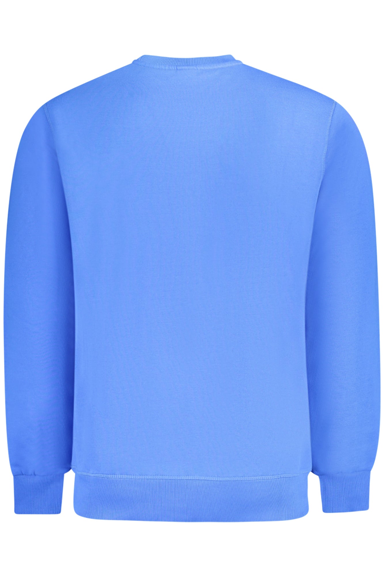 993011000_BL0760 – Blaues Herren-Sweatshirt: Langarm, Rundhals, angeraut, mit Logo – Größe: S, M, L, XL, 2XL, 3XL – Farbe: Blu