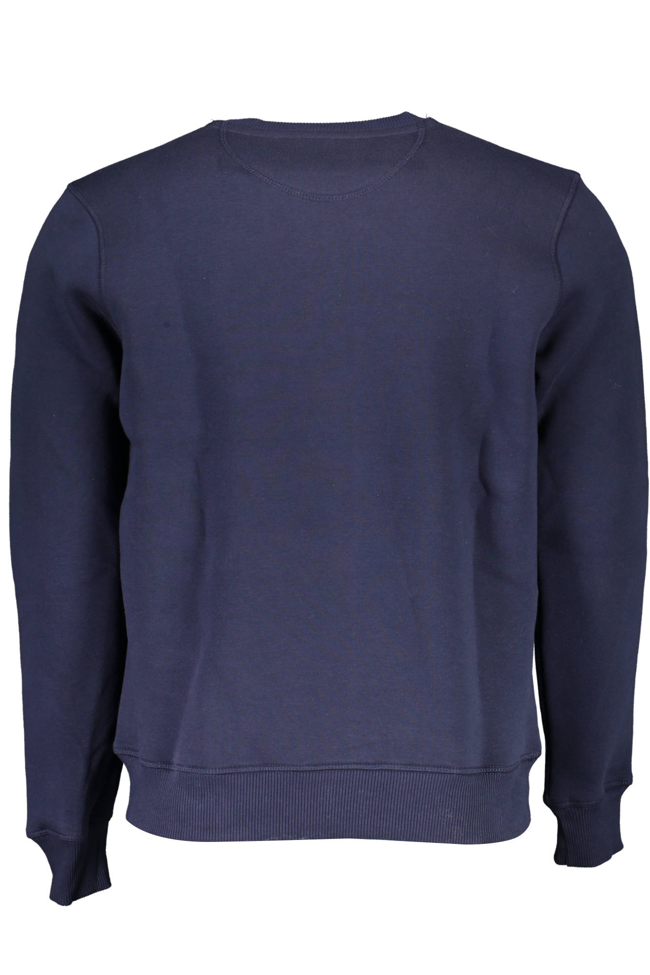 902461-000_BLU_0802 – Herren Pullover Blau – Langarm, Rundhals und Logo-Druck – Größe: M, L, XL, 2XL, 3XL – Farbe: Blu
