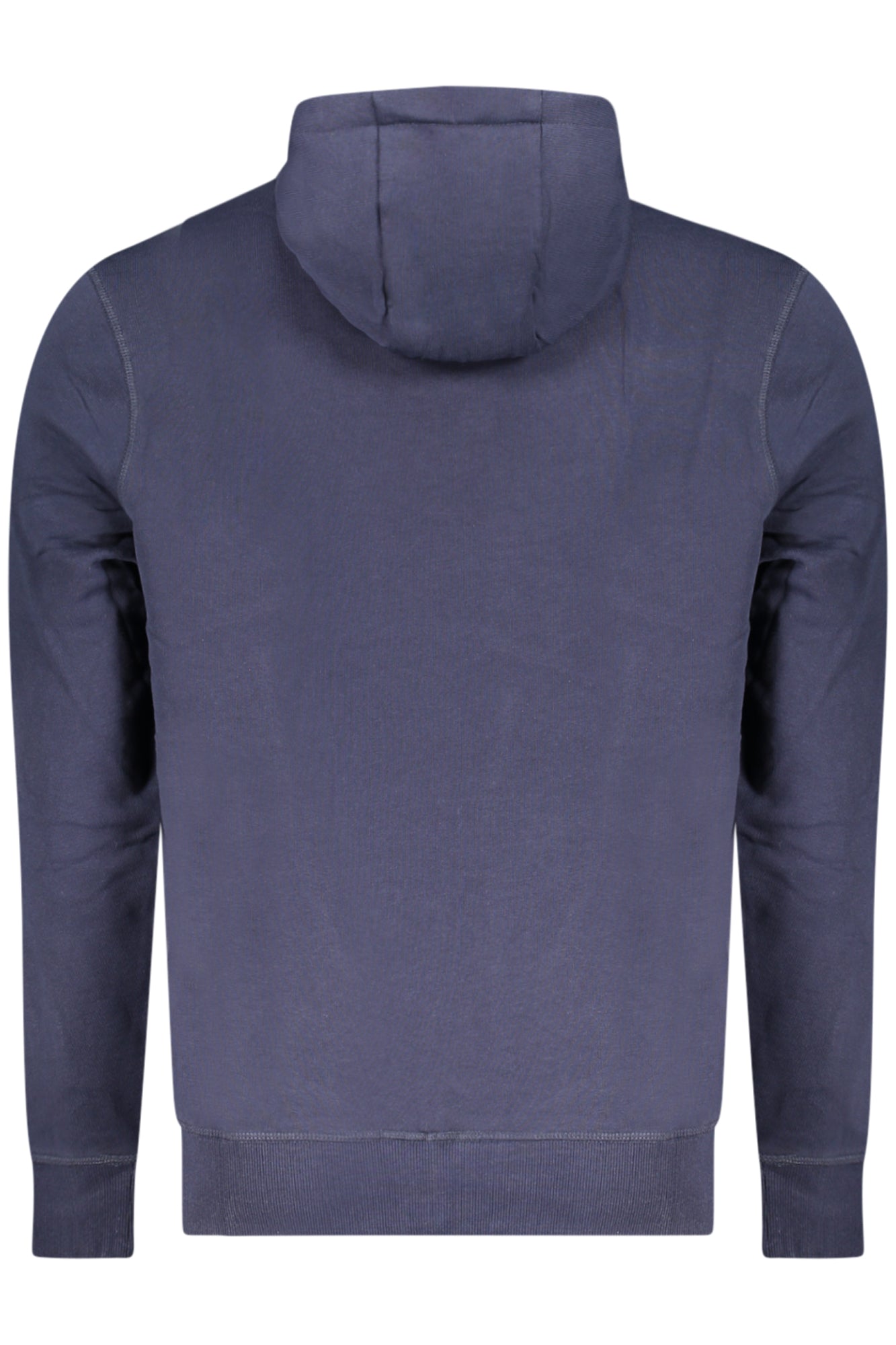 993026000_BL0802 – Blaues Herren-Sweatshirt mit Kapuze und Bauchtasche – Stilvoll & Bequem – Größe: S, M, L, XL, 2XL, 3XL – Farbe: Blu