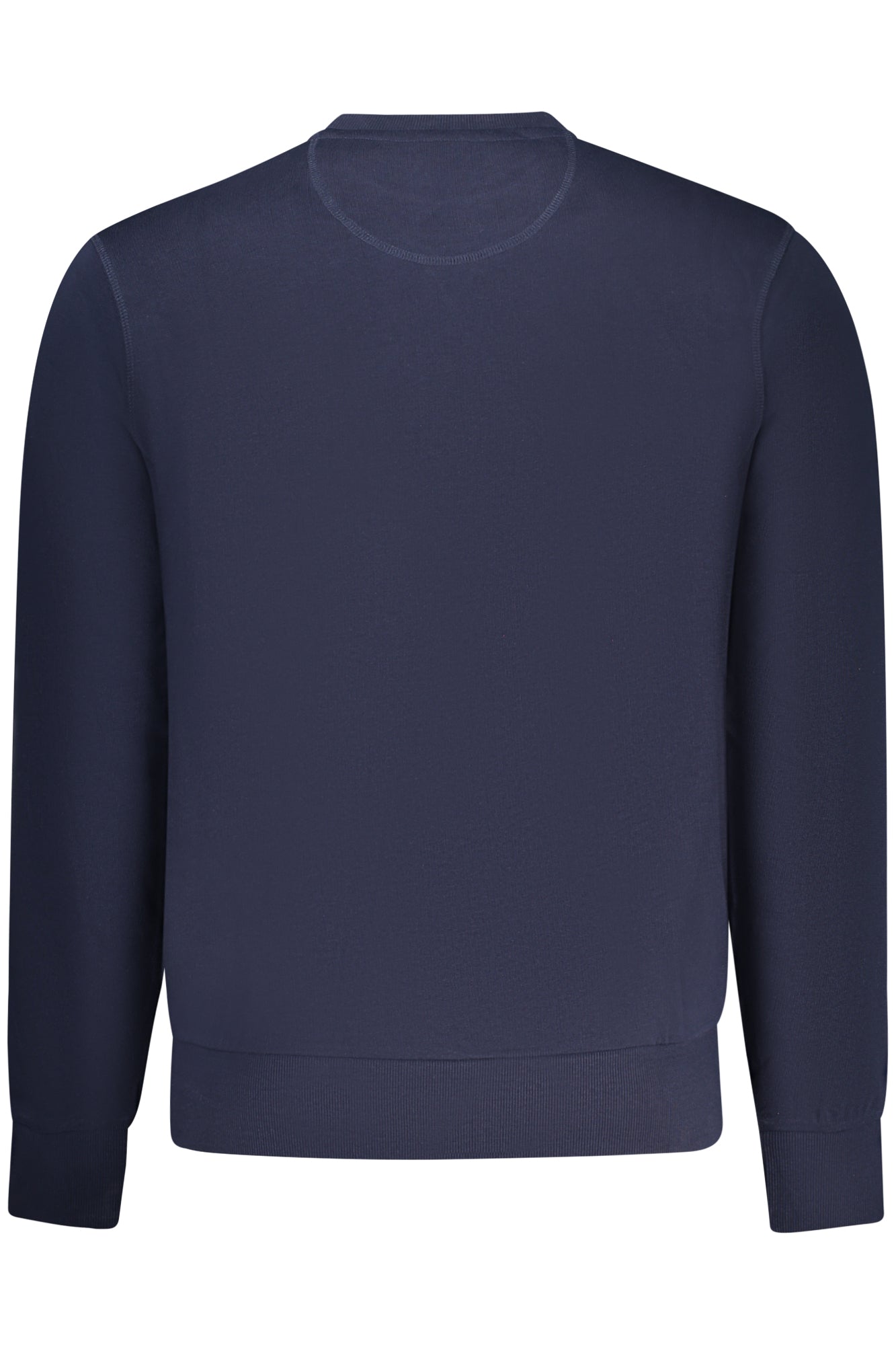 993035000_BL0802 – Herren-Sweatshirt Blau: Langarm, Rundhalsausschnitt, Applikation – Größe: S, M, L, XL, 2XL, 3XL – Farbe: Blu