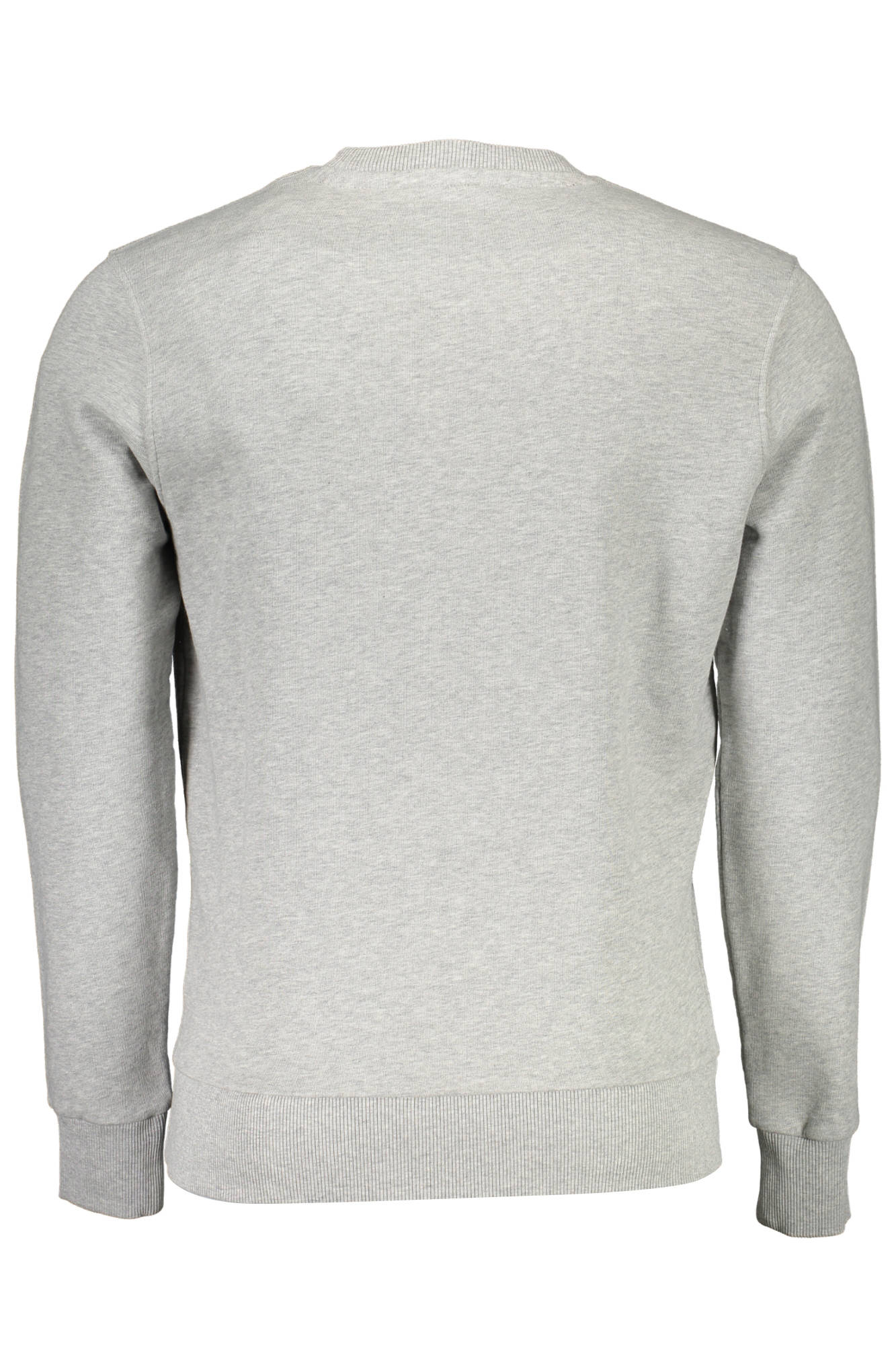691573-000_GRIGIO_0926 – Herren Sweatshirt Grau: Langarm, Bio-Baumwolle, Rundhals, Logo-Druck – Größe: Standard