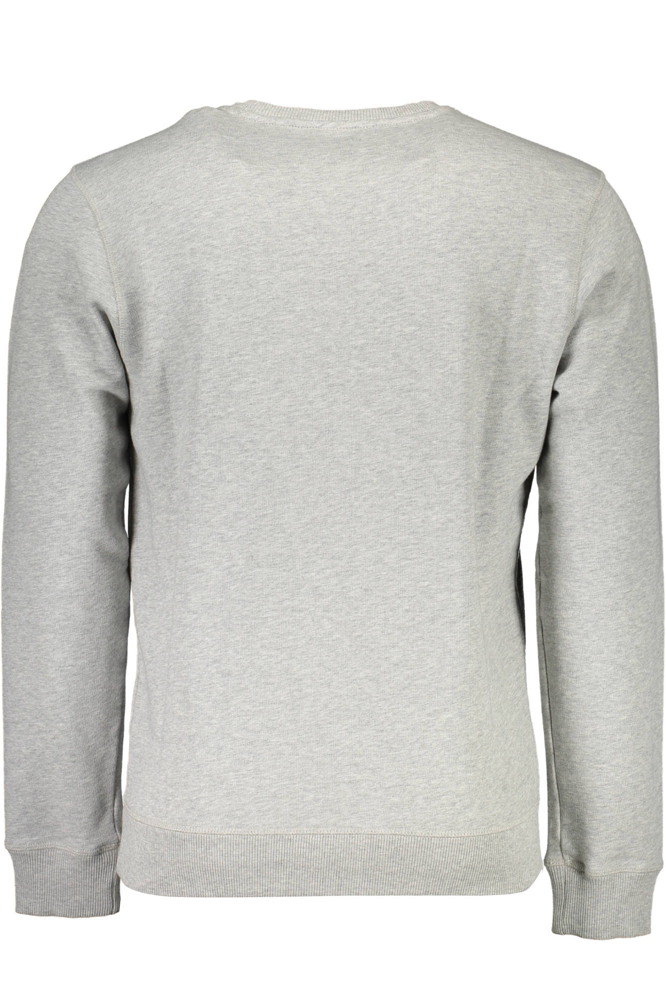 691583-000_GRIGIO_0926 – Grauer Herrenpullover aus Bio-Baumwolle mit Logo & Rundhalsausschnitt – Größe: 2XL – Farbe: Grigio