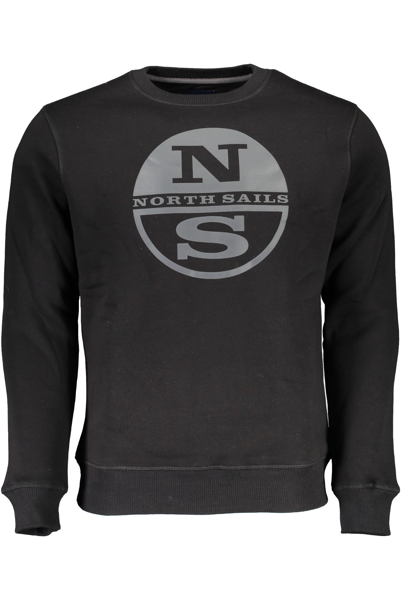 902461-000_NERO_0999 – Stylisches Herren Langarm-Sweatshirt in Schwarz mit Logo-Druck – Größe: L, XL, 2XL, 3XL, M – Farbe: Nero