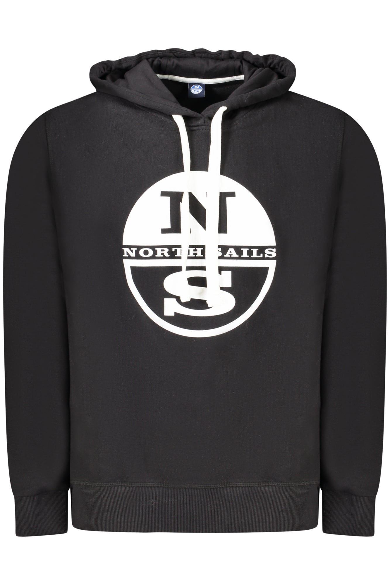 993014000_NE0999 – Schwarzer Herren-Hoodie ohne Reißverschluss – Stylisch & bequem – Größe: S, M, L, XL, 2XL, 3XL – Farbe: Nero
