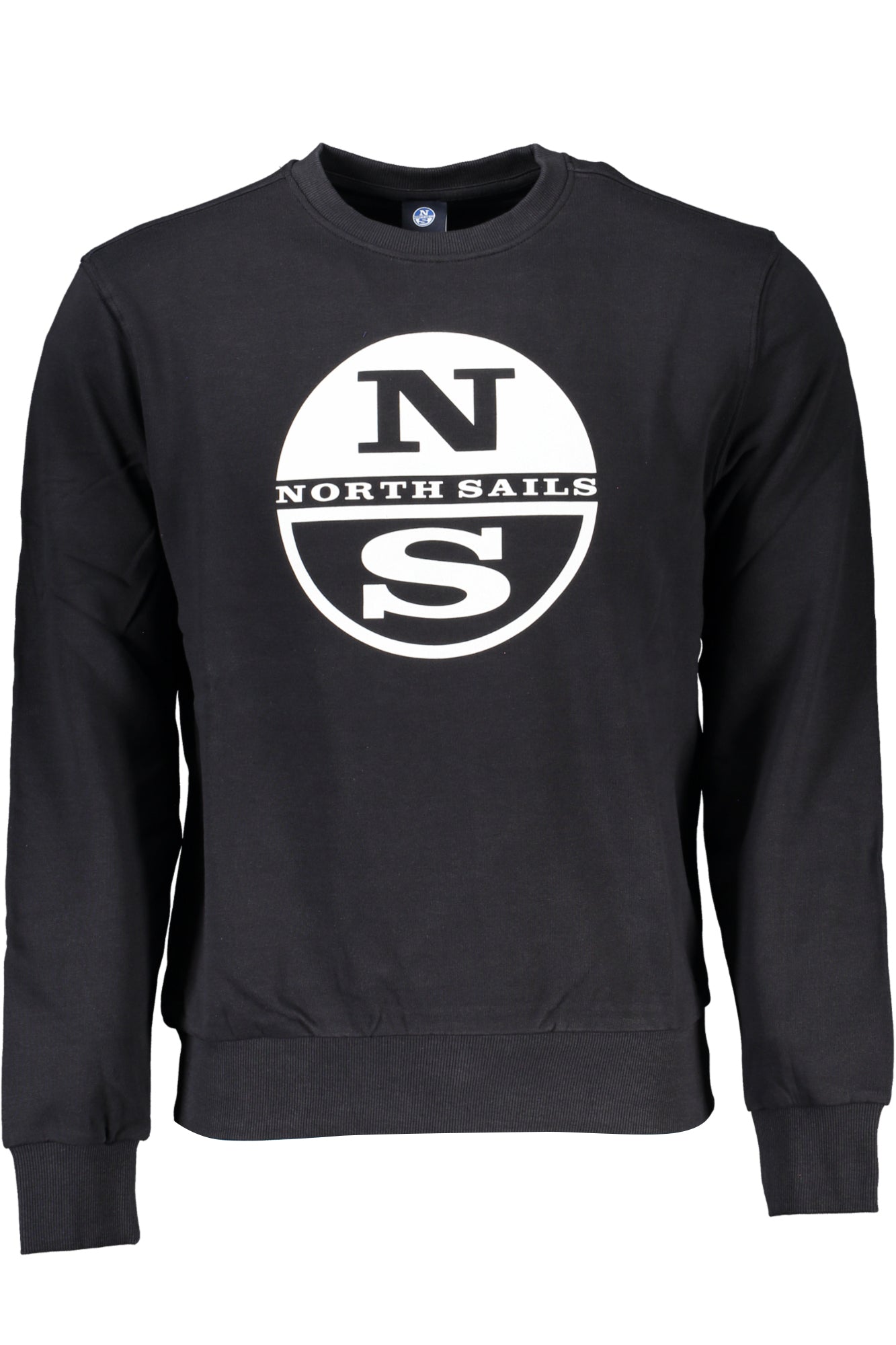 902731000_NE0999 – Herren Rundhals Sweatshirt Schwarz - Längerarm & Logo Design – Größe: S, M, L, XL, 2XL, 3XL – Farbe: Nero