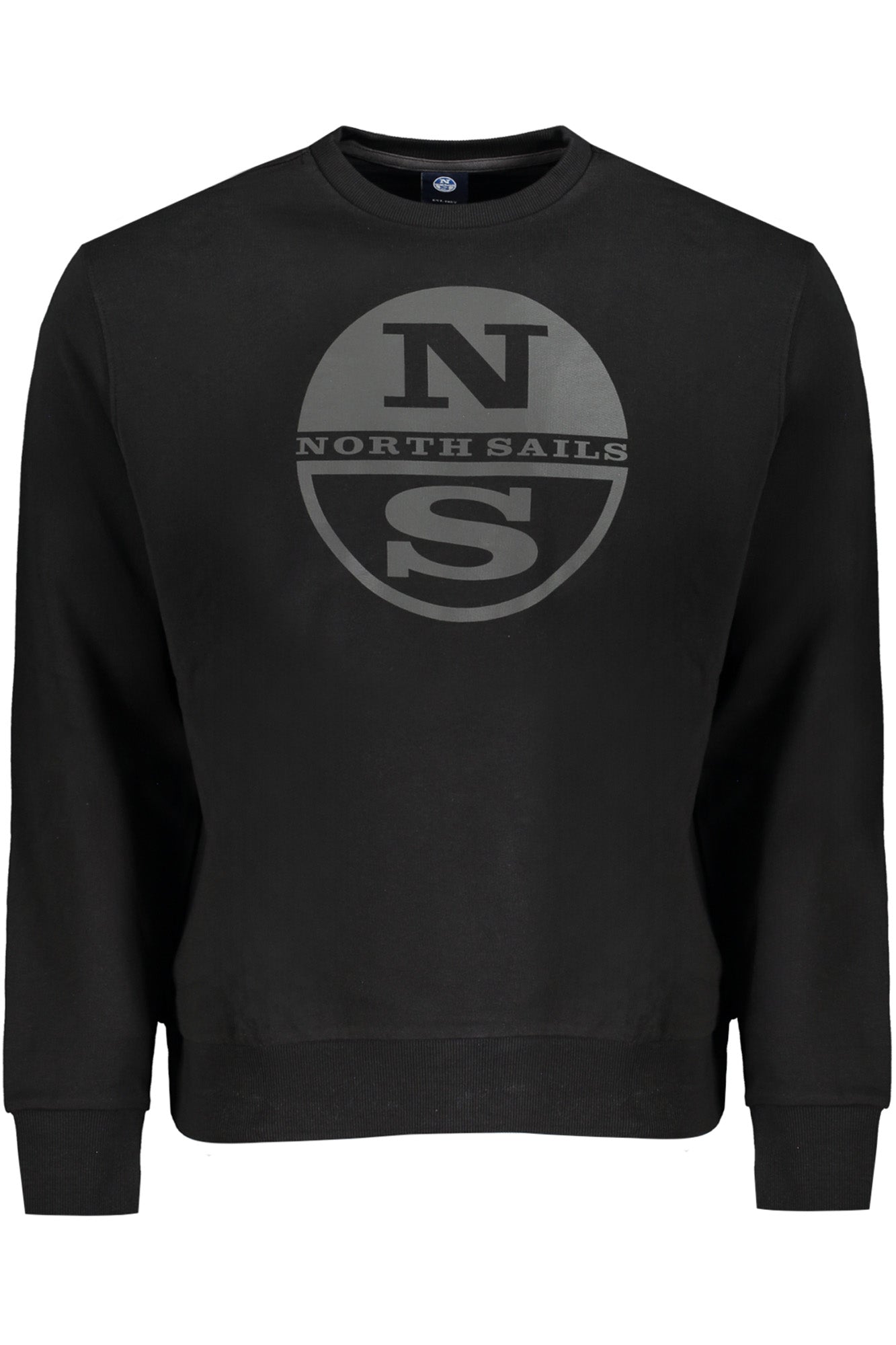 902473000_NE0999 – Hochwertiges Herren-Sweatshirt in Schwarz mit Rundhalsausschnitt – Größe: S, M, L, XL, 2XL – Farbe: Nero