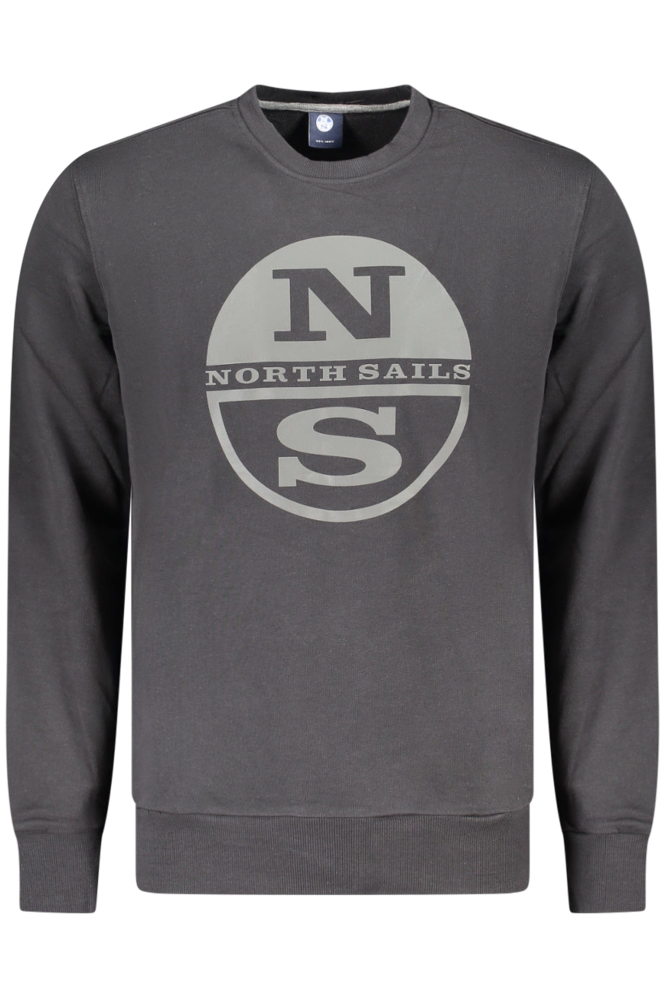 993023000_NE0999 – Herren Sweatshirt Schwarz Rundhals Langarm mit Druck & Logo – Größe: S, M, L, XL, 2XL, 3XL – Farbe: Nero