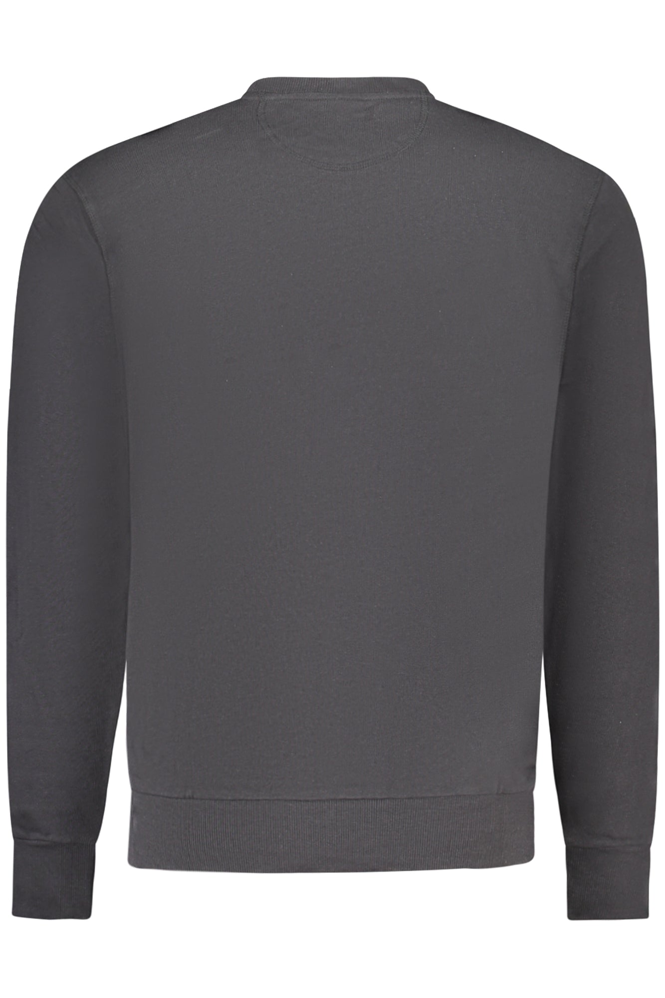 993024000_NE0999 – Schwarzes Herren-Sweatshirt langarm mit Rundhals und Druck-Detail. – Größe: S, M, L, XL, 2XL, 3XL – Farbe: Nero