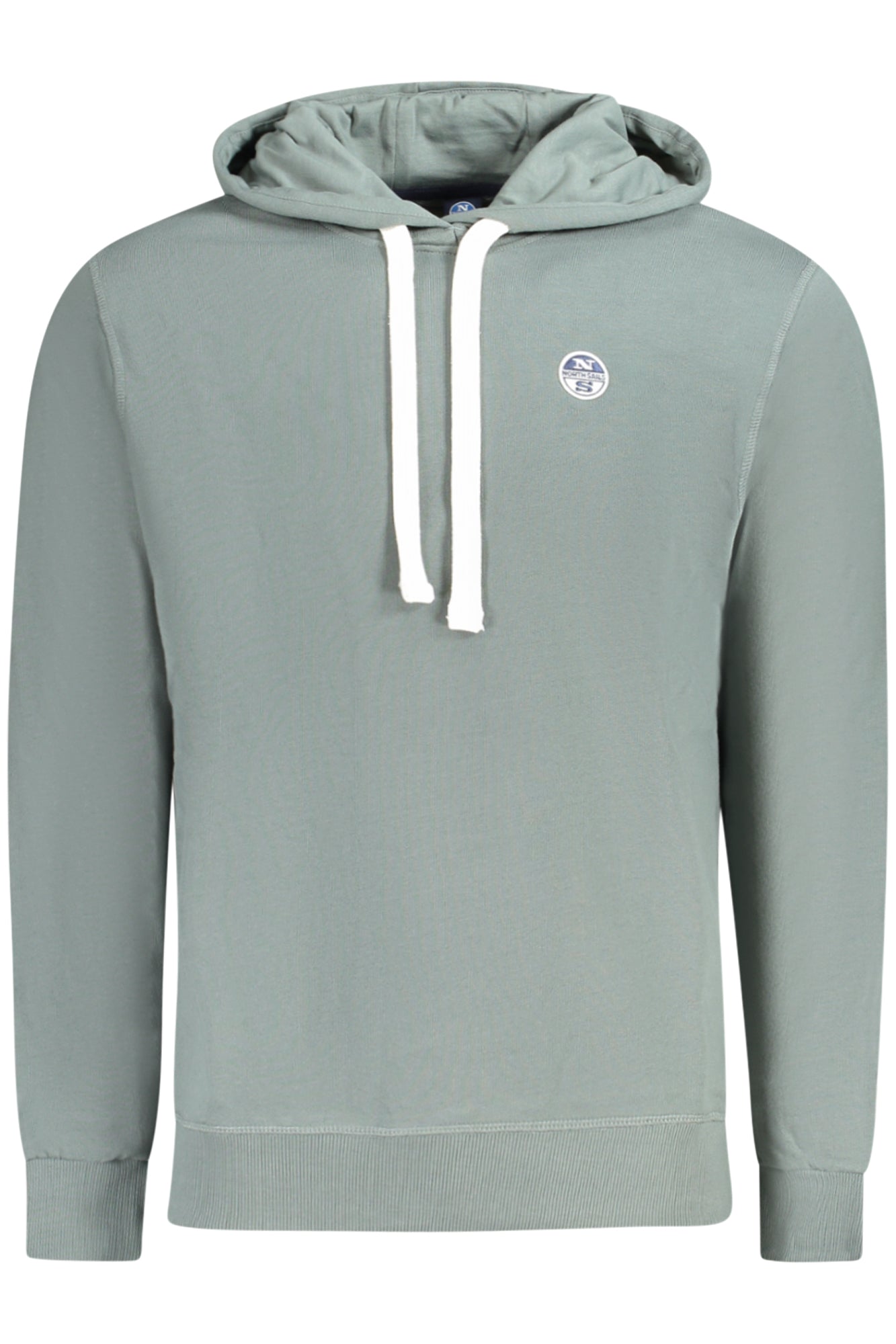 993013000_VE0419 – Grünes Herren-Sweatshirt mit Kapuze und Logo-Applikation – Größe: S, M, L, XL, 2XL, 3XL – Farbe: Verde