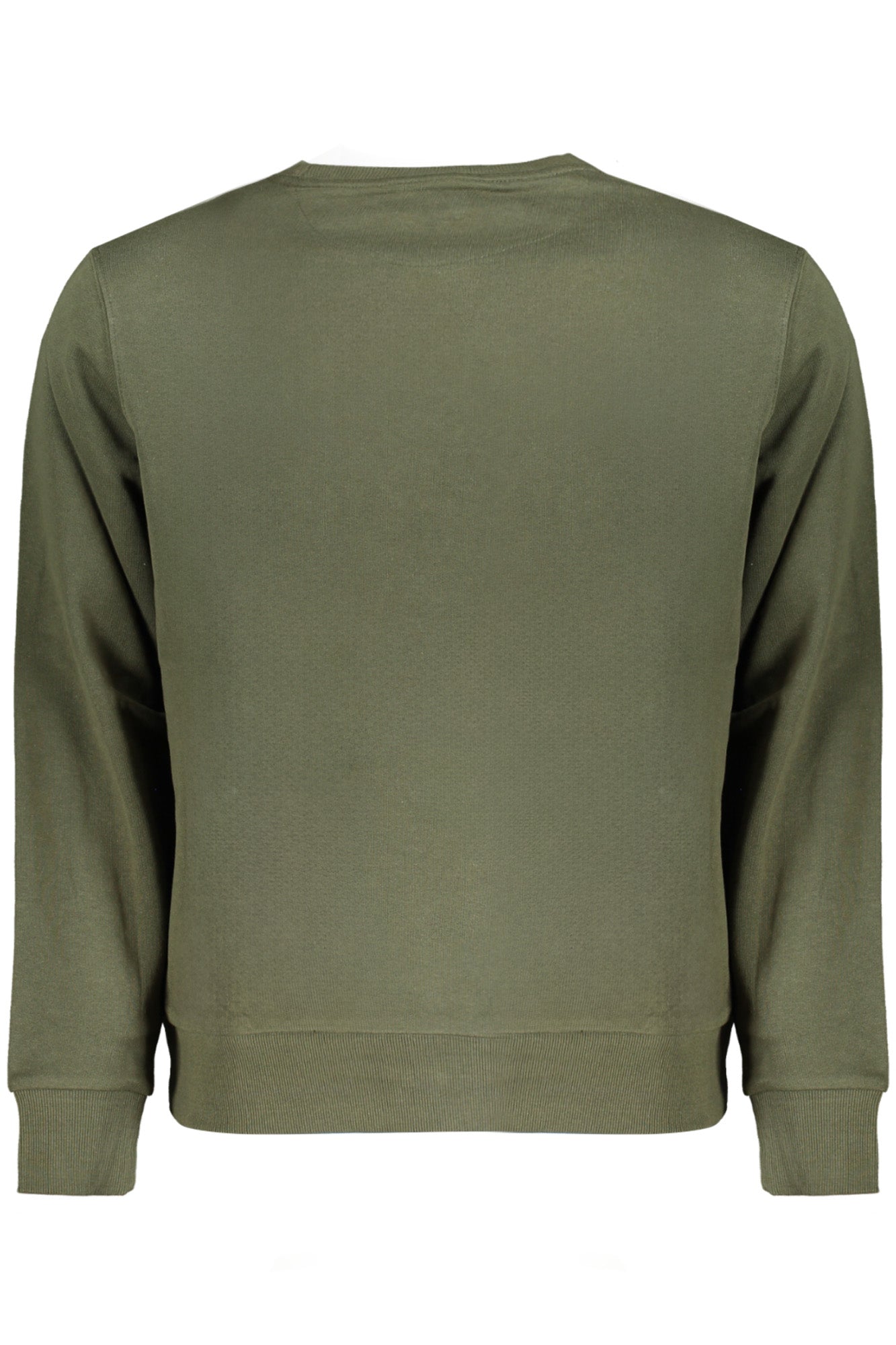 902469000_VE0437 – Grünes Herren-Sweatshirt: Langarm, Rundhals, mit Applikation & Logo – Größe: S, M, L, XL, 2XL – Farbe: Verde