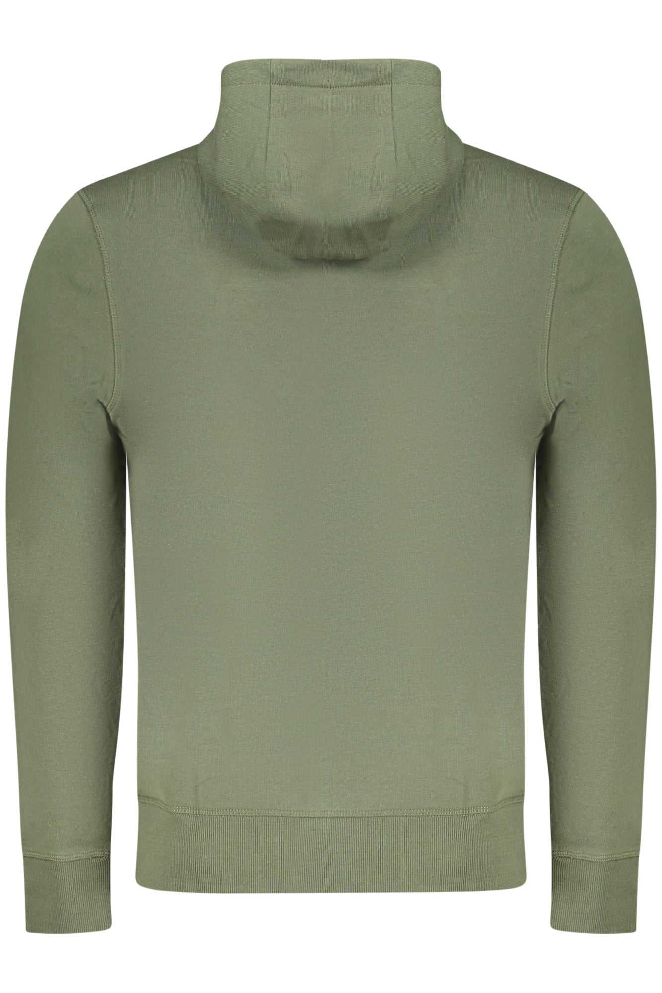 993026000_VE0430 – Grünes Herren-Kapuzen-Sweatshirt ohne Reißverschluss mit Logo – Größe: S, M, L, XL, 2XL, 3XL – Farbe: Verde