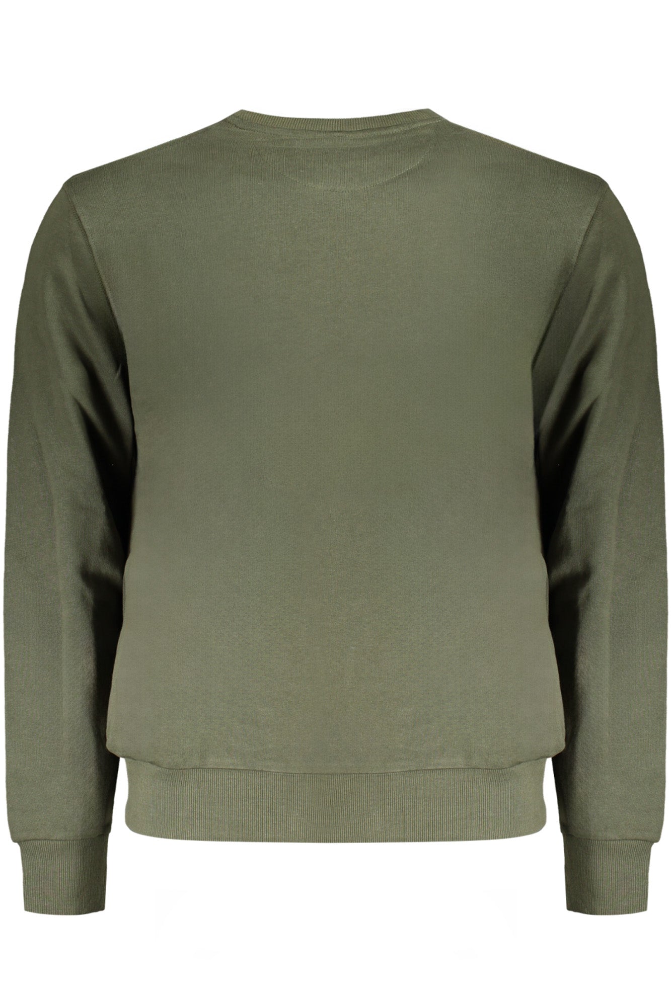 902473000_VE0437 – Grünes Herren-Sweatshirt: Langarm, Rundhals, weicher Stoff, Logo-Print – Größe: S, M, L, XL, 2XL – Farbe: Verde