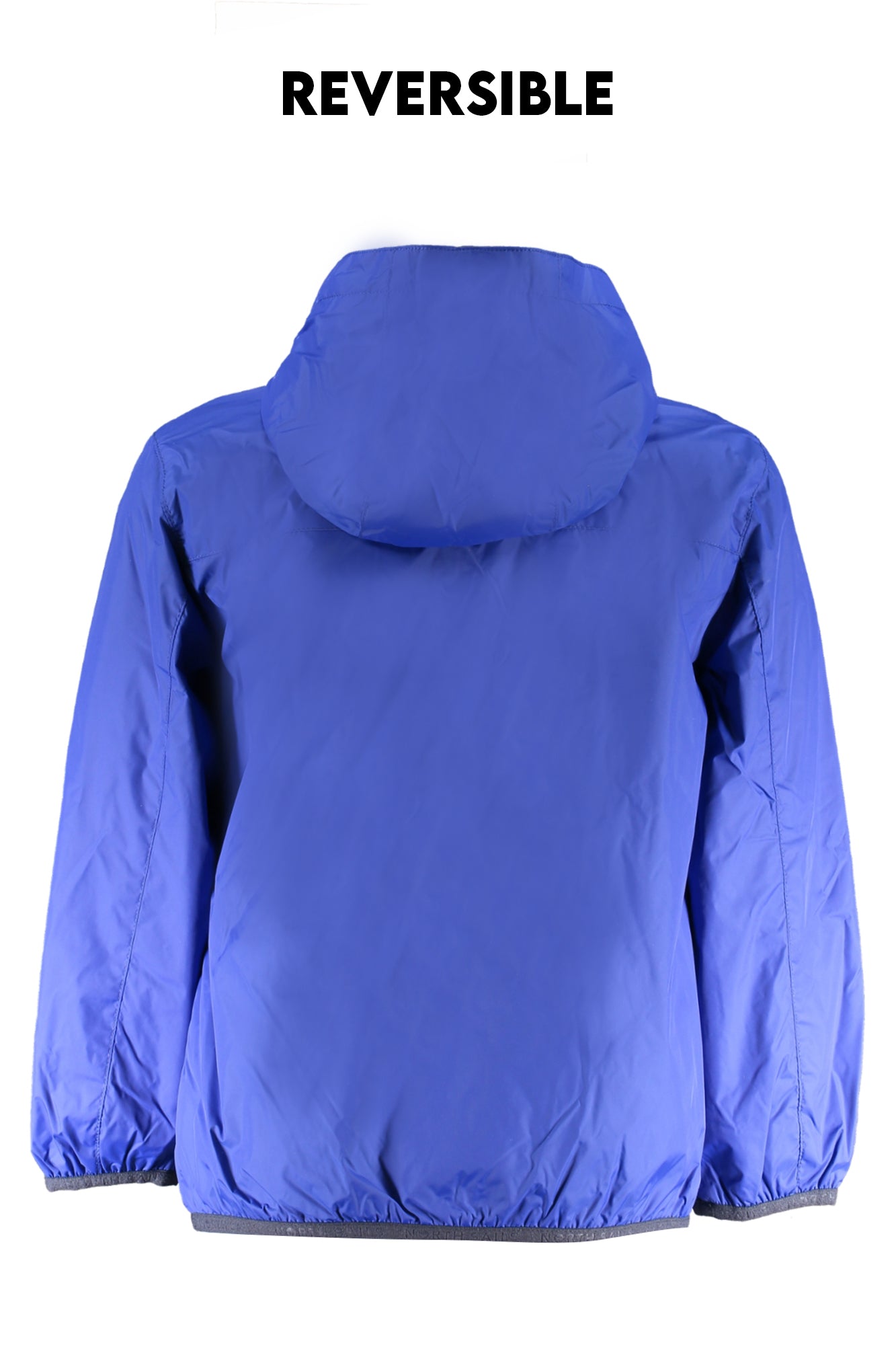 701925000_BL0831 – Kinder-Sportjacke Blau: Wendejacke mit Taschen & Kapuze aus Bio-Baumwolle – Größe: 8A, 6A, 10A, 12A, 14A – Farbe: Blu