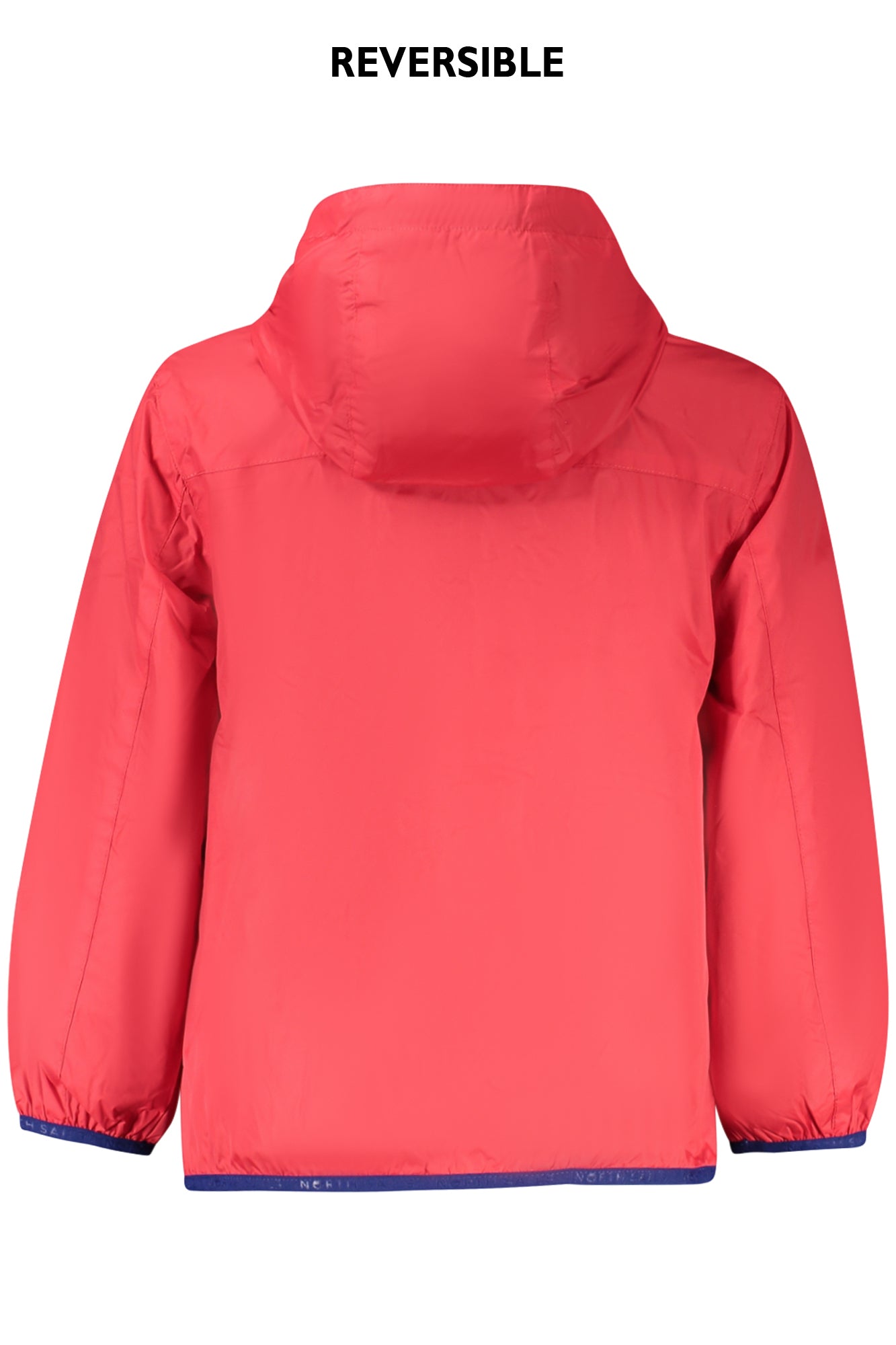 701957000_RO0230 – Wendbare Kinderjacke rot/blau mit Kapuze und Taschen für Jungen – Größe: 8A, 14A, 10A, 12A, 6A – Farbe: Rosso