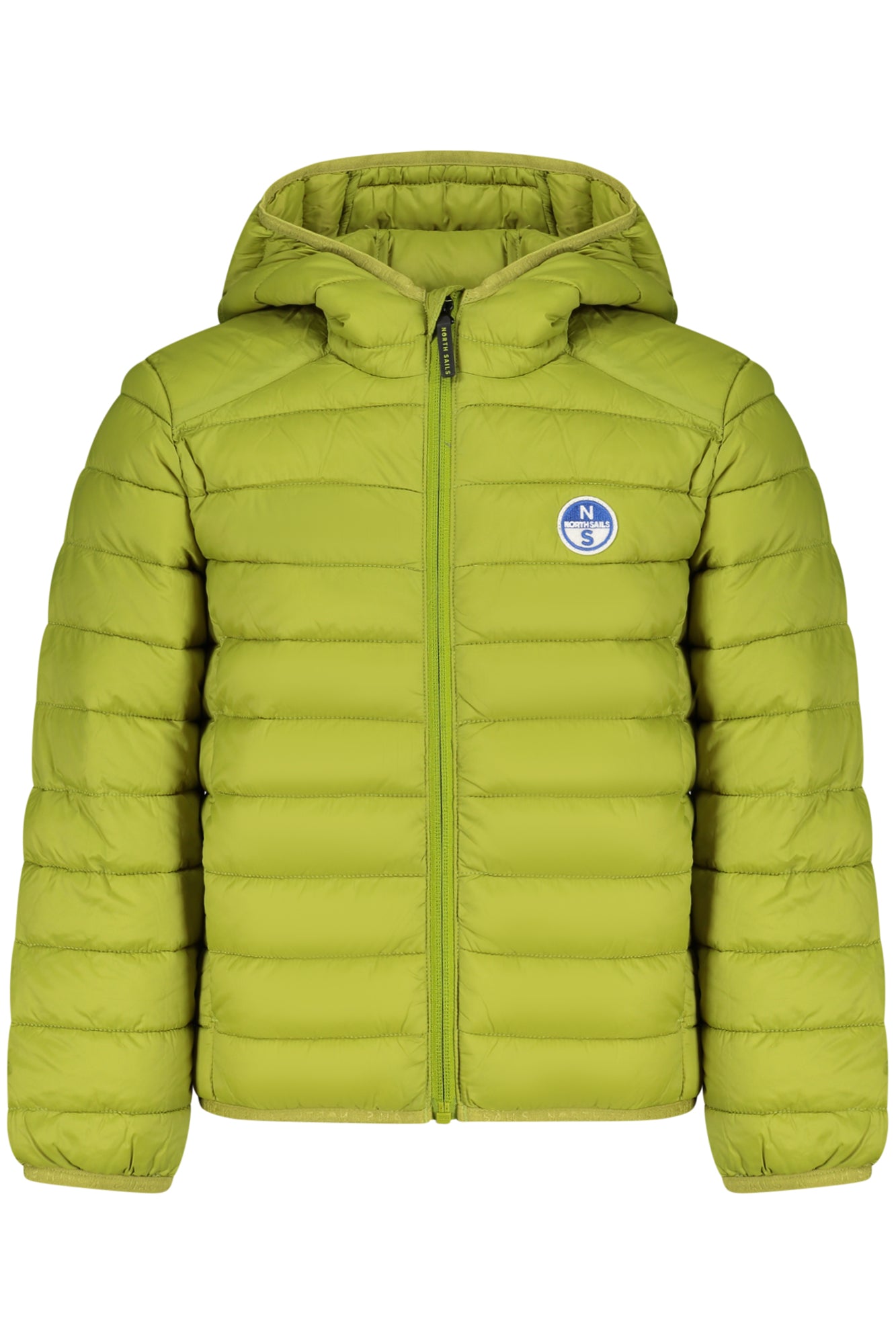 701968000_VE0481 – Wasserabweisende Kinder-Langarmjacke mit Kapuze in Grün: Ocean Positive – Größe: 6A, 8A, 10A, 12A, 14A – Farbe: Verde